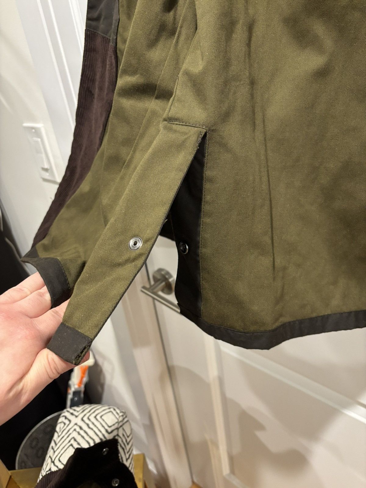 Barbour × Engineered Garments NOS Barbour x Engineered Garments Upland Wax Jacket L Olive Size US L / EU 52-54 / 3 - 6 Thumbnail