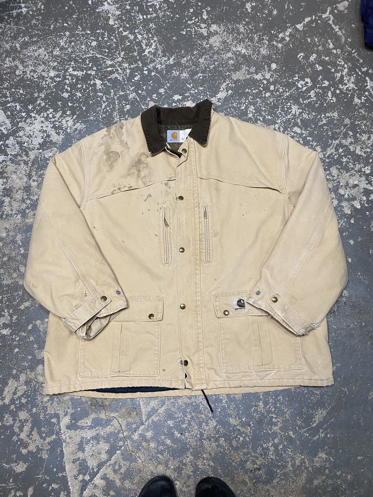 Carhartt × Vintage Vintage Carhartt Chore Work Cape Jacket CB2595 Size US XXL / EU 58 / 5 - 1 Thumbnail