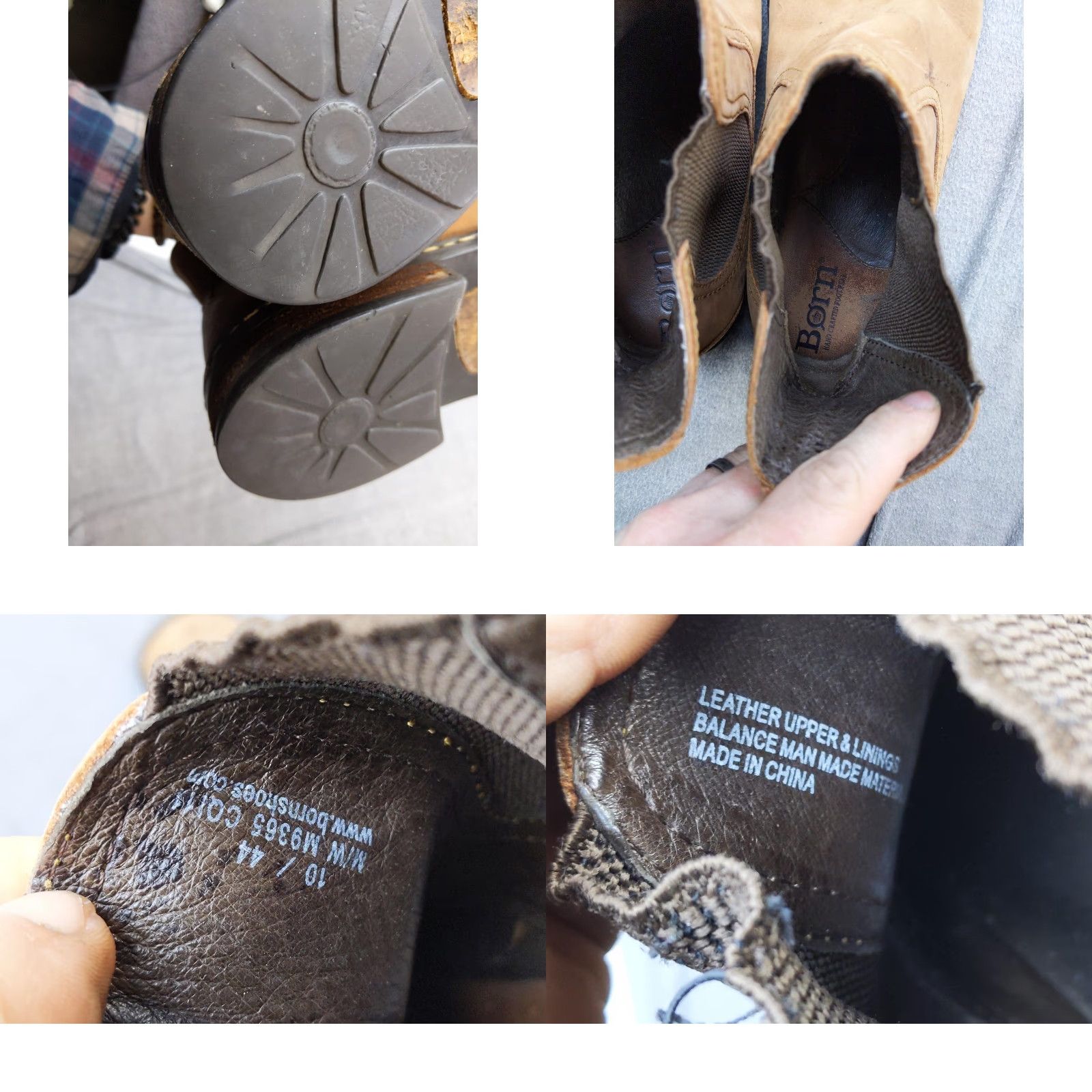 Born Born Goff Mens Chelsea Boots 10 Leather Ankle Casual Brown Square Toe Pull On нет Size US 10 / EU 43 - 8 Thumbnail