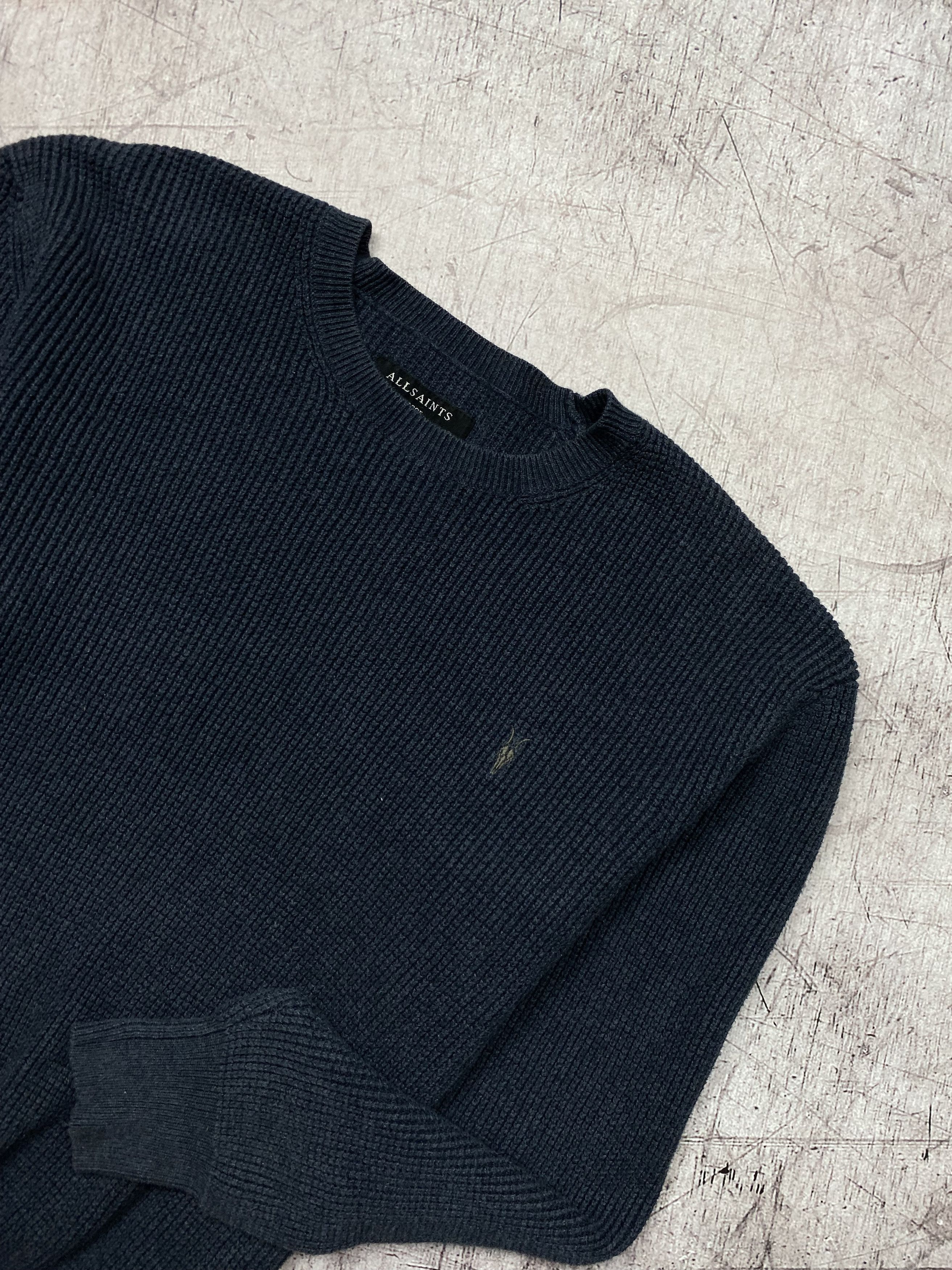 Allsaints Allsaint Vintage Mens Trias Crew Neck Knit Sweater Size US L / EU 52-54 / 3 - 2 Thumbnail