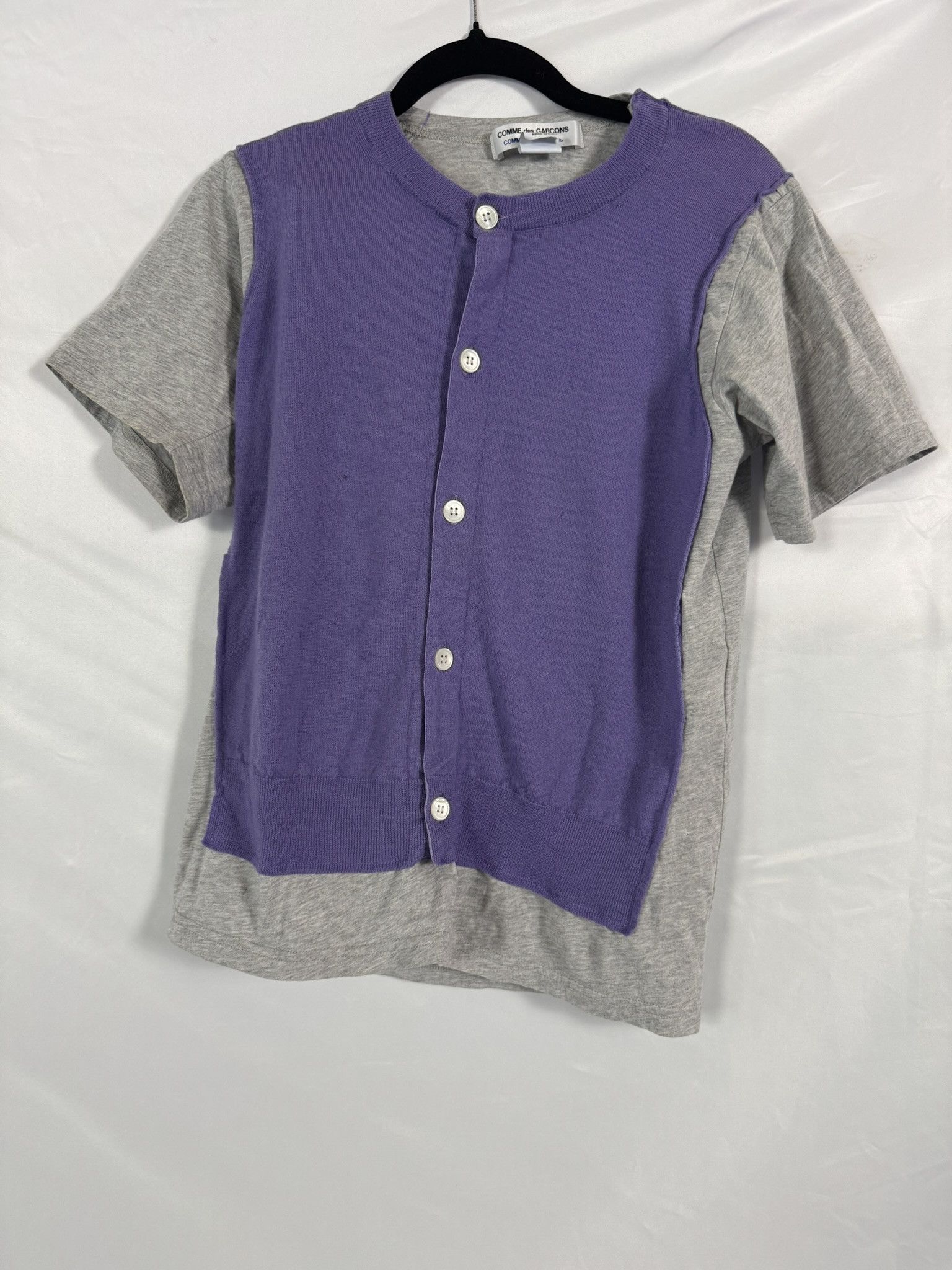 Comme des Garcons Comme des Garçons Hybrid T-Shirt Cardigan Vest Size L / US 10 / IT 46 - 1 Thumbnail