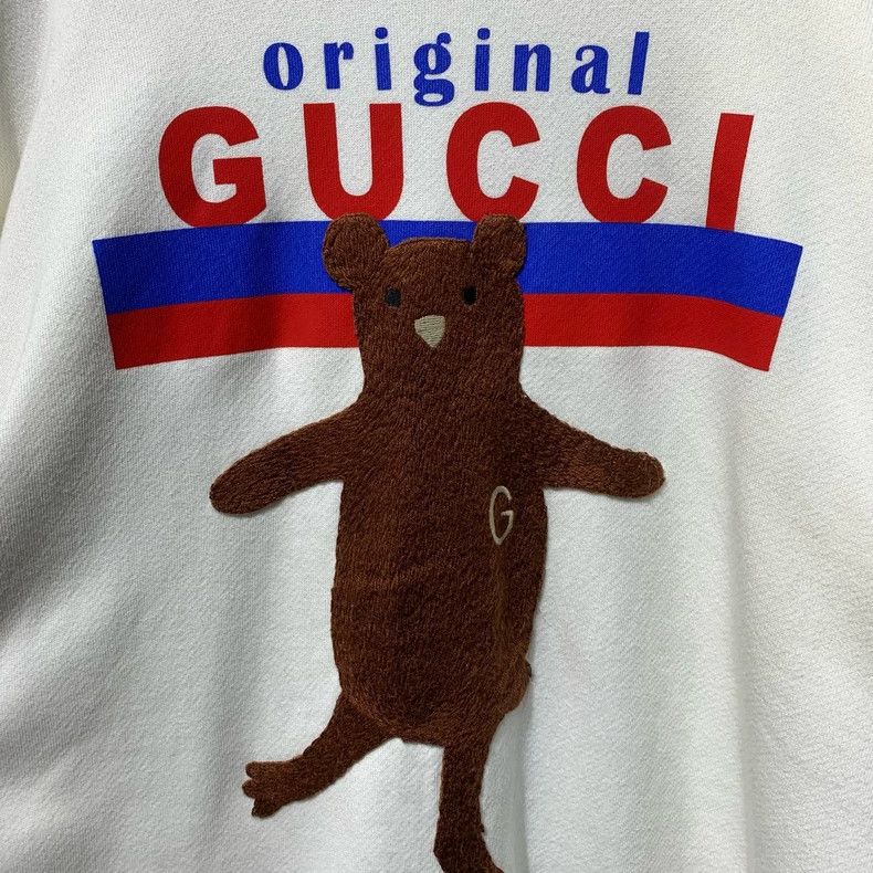 Gucci Gucci Gucci's new bear white sweatshirt 2501-Nextarrow Size US M / EU 48-50 / 2 - 6 Thumbnail