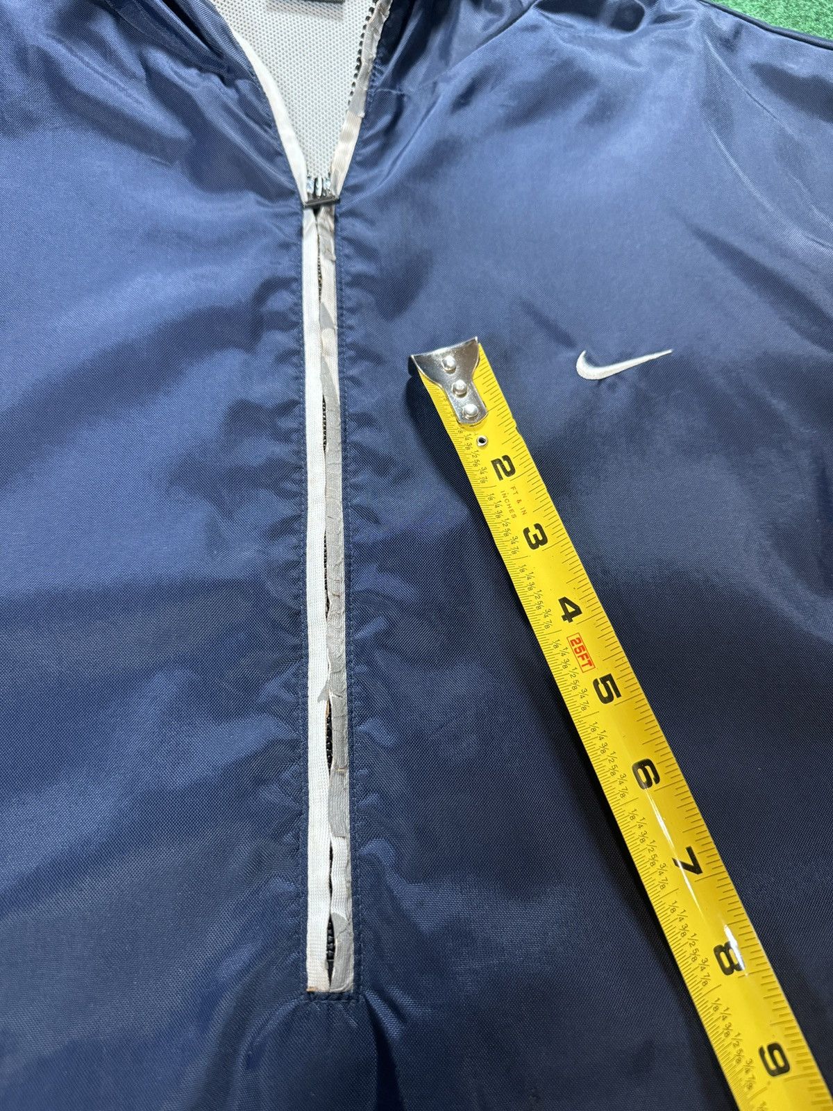 Nike × Vintage Vintage Y2K Nike 1/2 Zip Track Running Windbreaker Size US L / EU 52-54 / 3 - 8 Thumbnail