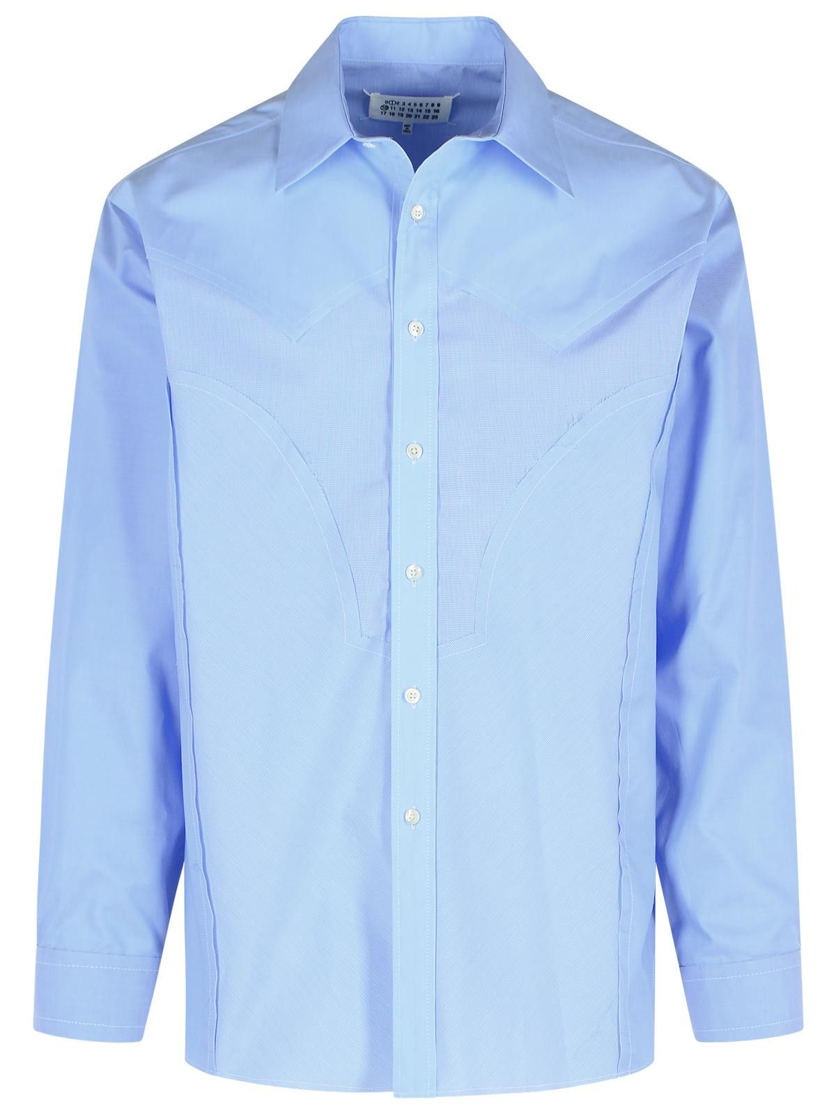 MAISON MARGIELA Light Blue Cotton Shirt