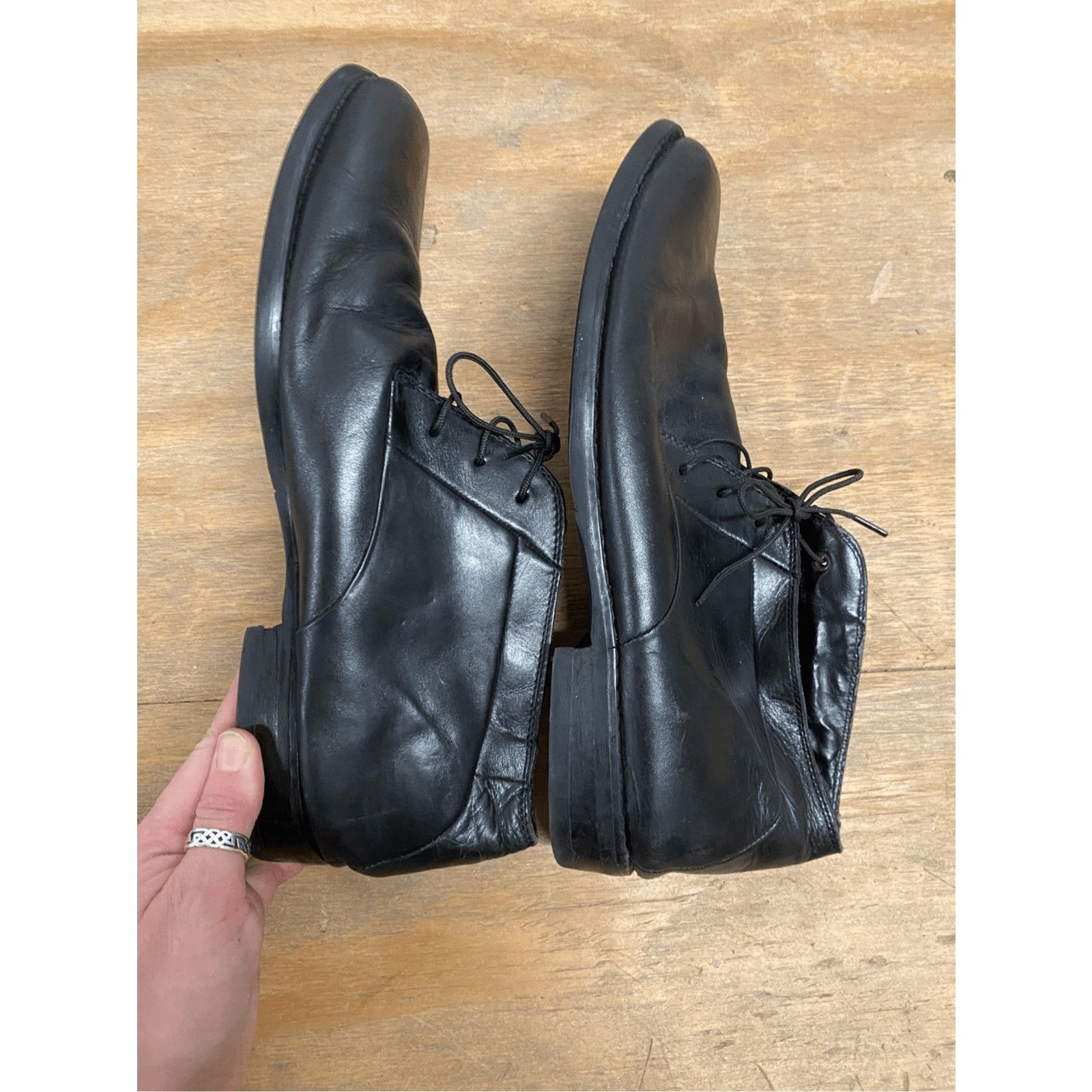 Calvin Klein Calvin Klein Black Leather Dress Boots Smith’ Shoes Size 10 Size US 10 / EU 43 - 6 Thumbnail