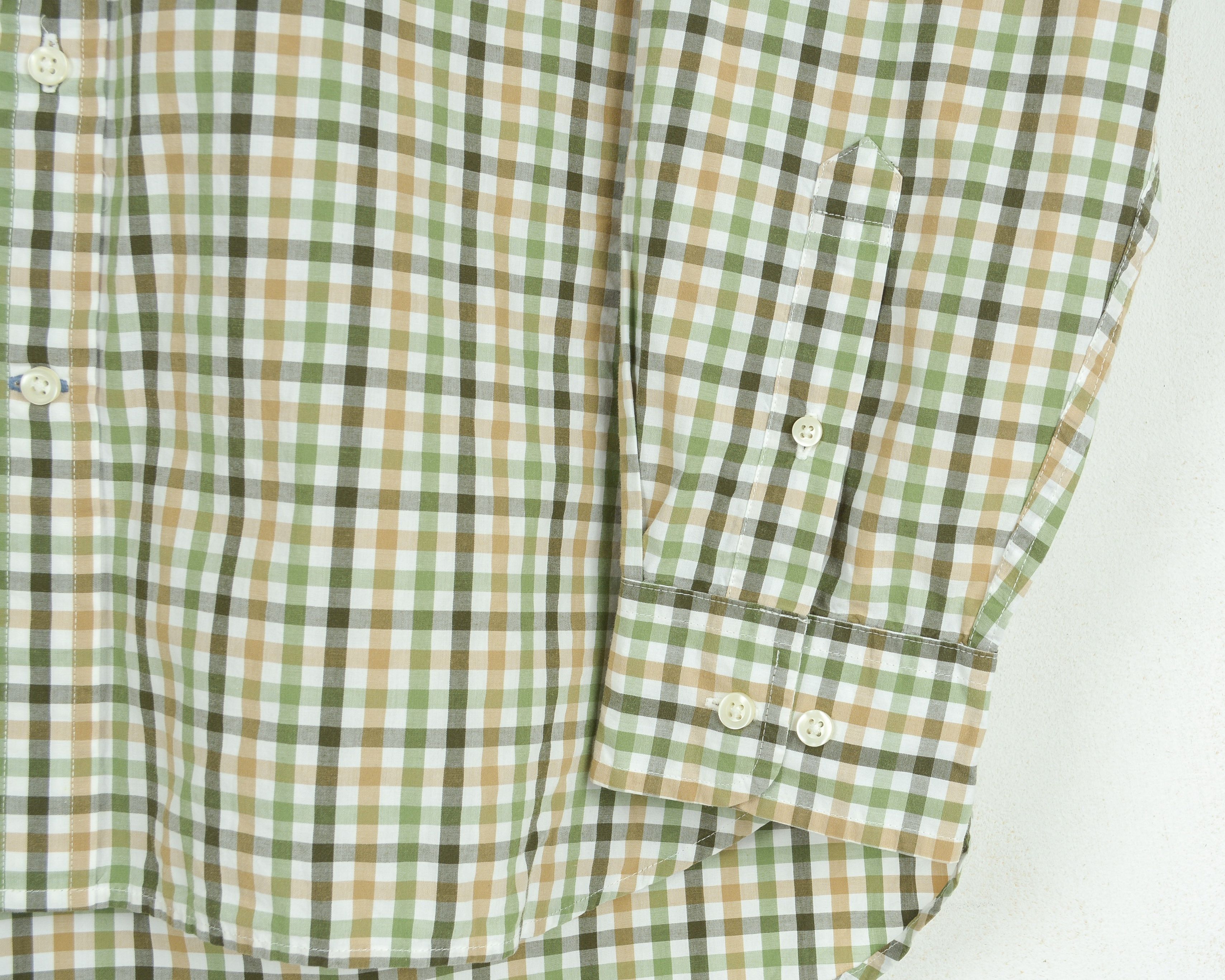 Tommy Hilfiger L Cotton Casual Shirt Check Plaid Tartan Retro Long Sleeve Size US L / EU 52-54 / 3 - 11 Thumbnail