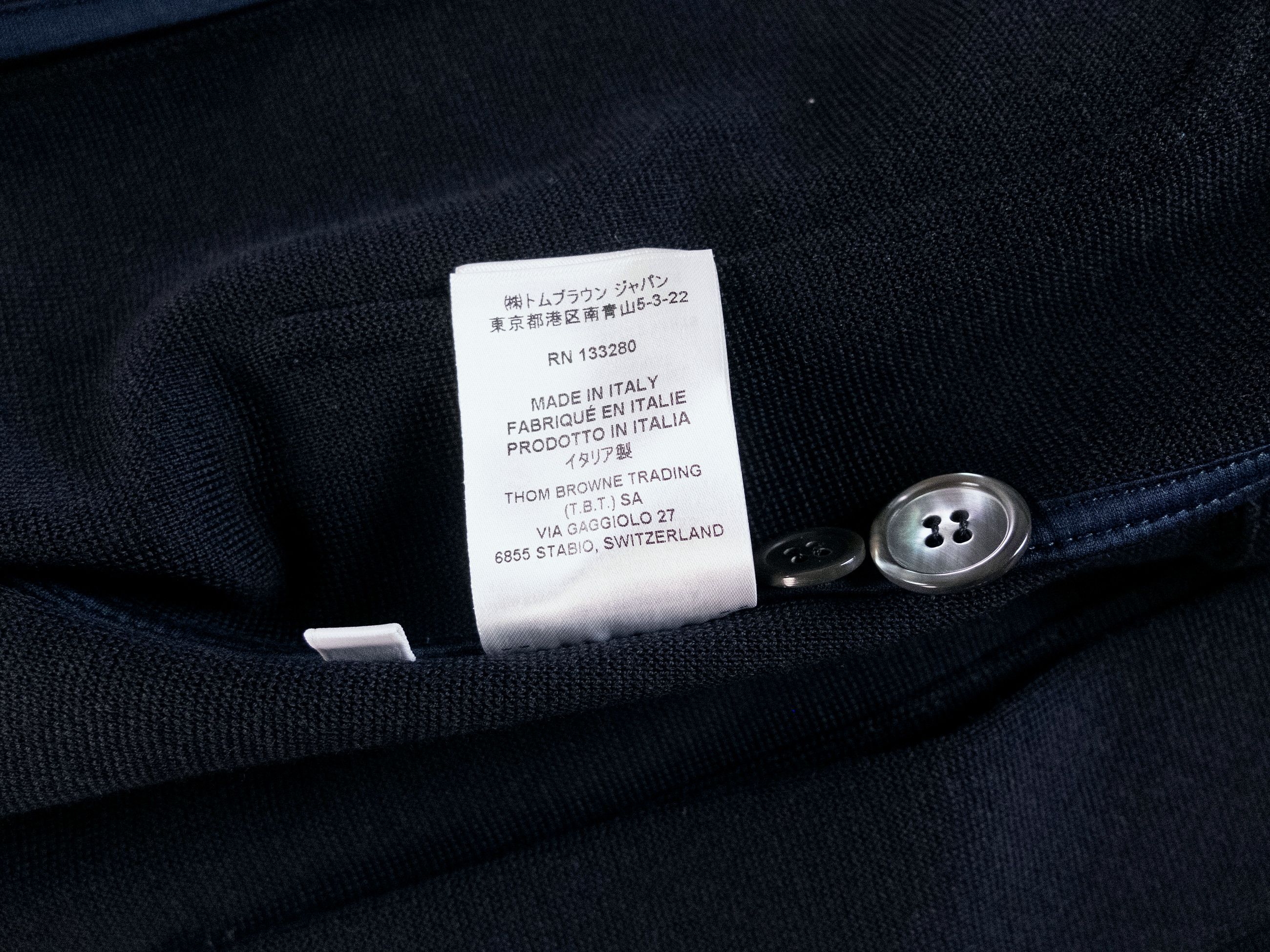 Thom Browne THOM BROWNE navy blue wool sportcoat jacket Size 2 / Medium Size US M / EU 48-50 / 2 - 13 Thumbnail