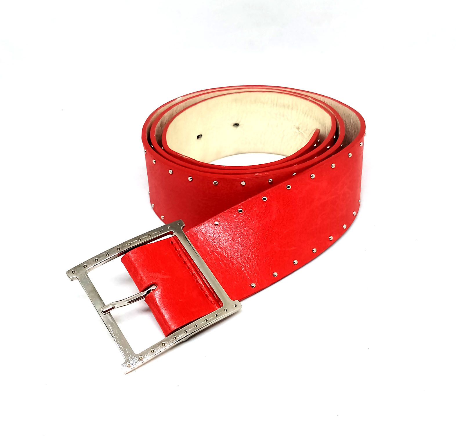 Orciani Vintage 1980s Claudio Orciani Red Leather Belt Size ONE SIZE - 1 Thumbnail
