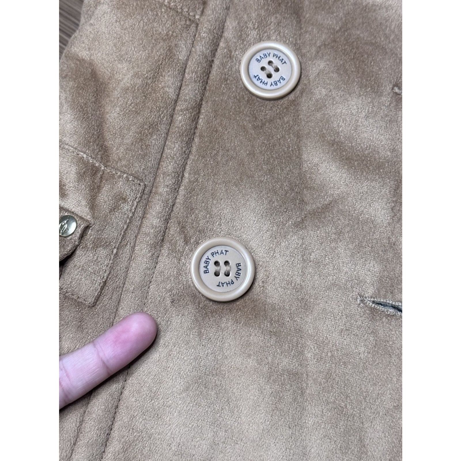 Other Vintage 90’s Baby Phat Girls Small Coat Faux Suede Size XXS / US 00 / IT 34 - 17 Thumbnail