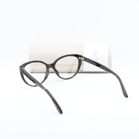 Jimmy Choo Jimmy Choo JC233/F 0086 00 Eyeglasses Dark Havana 54mm Size ONE SIZE - 10 Thumbnail