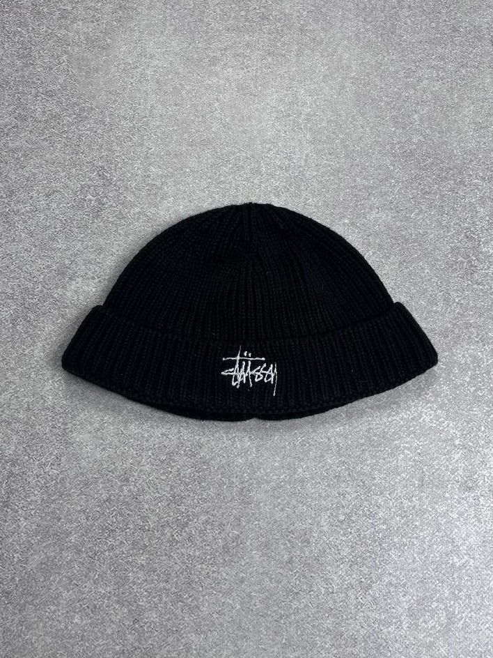 Stussy × Vintage VINTAGE STUSSY EMBROIDERY BEANIE HAT Y2K OS Size ONE SIZE - 1 Thumbnail