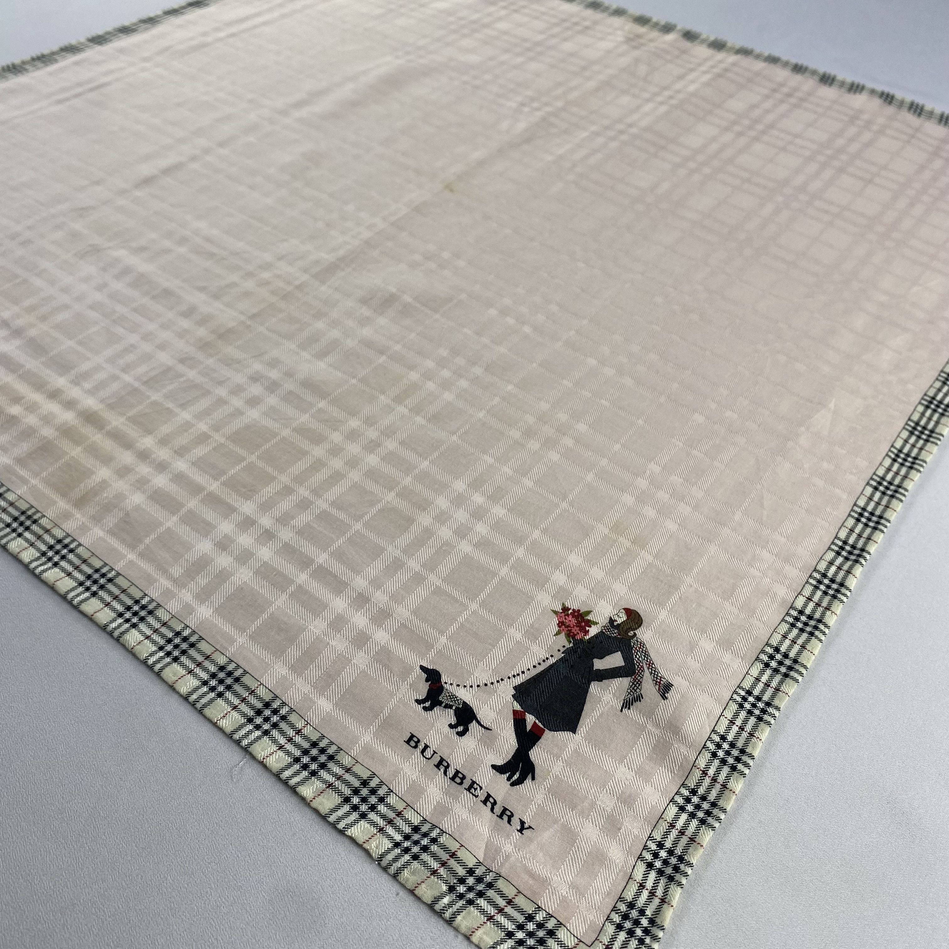 Burberry × Vintage Burberry Handkerchief / Neckerchief / Bandana-P1683 Size ONE SIZE - 2 Thumbnail