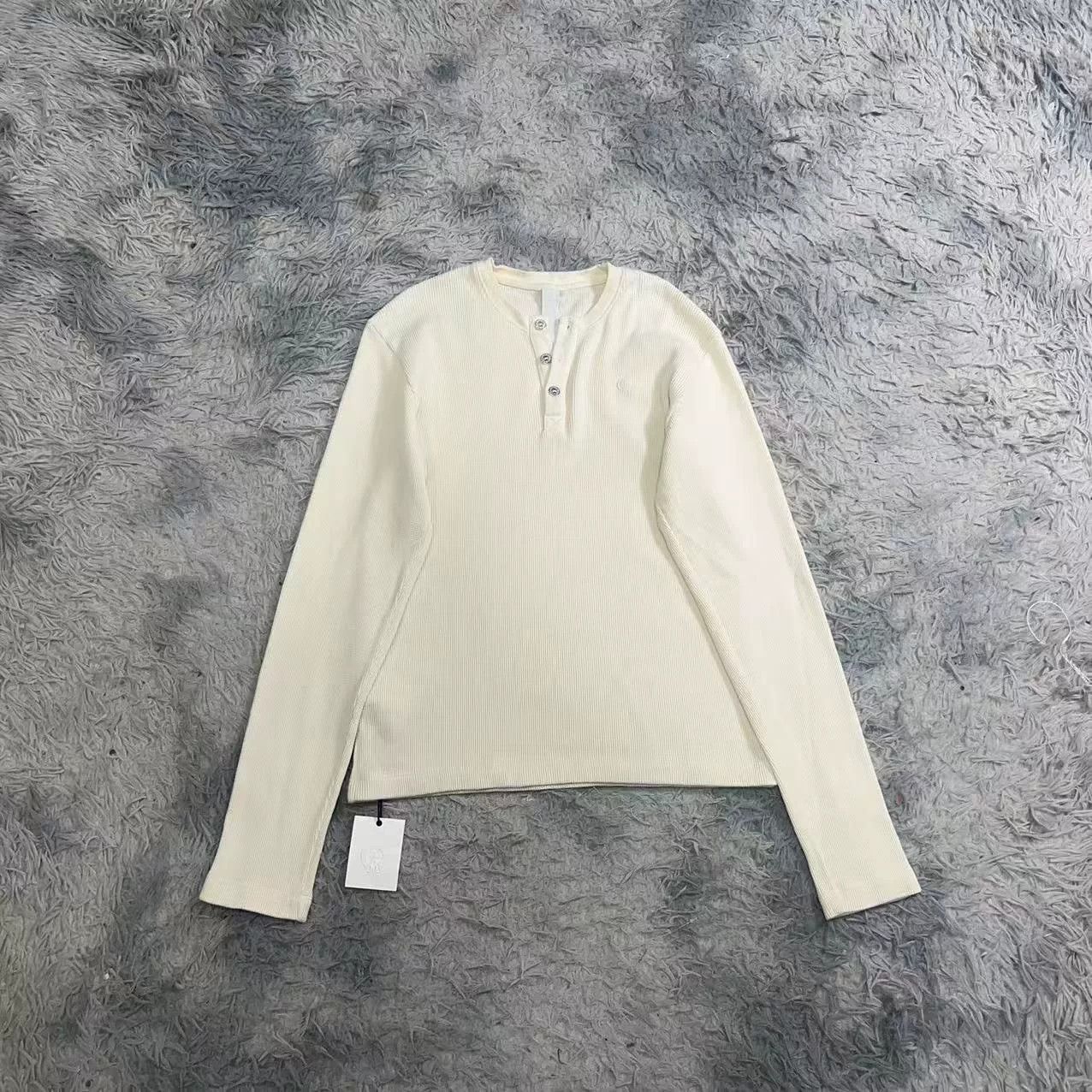 Chrome Hearts Chrome Hearts Waffle Knit Three Silver Button Top Size US M / EU 48-50 / 2 - 1 Thumbnail
