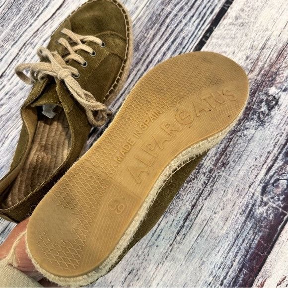 Other ALPARGATUS Olive Suede Women's Espadrille Sneakers Size US 8.5 / IT 38.5 - 7 Thumbnail