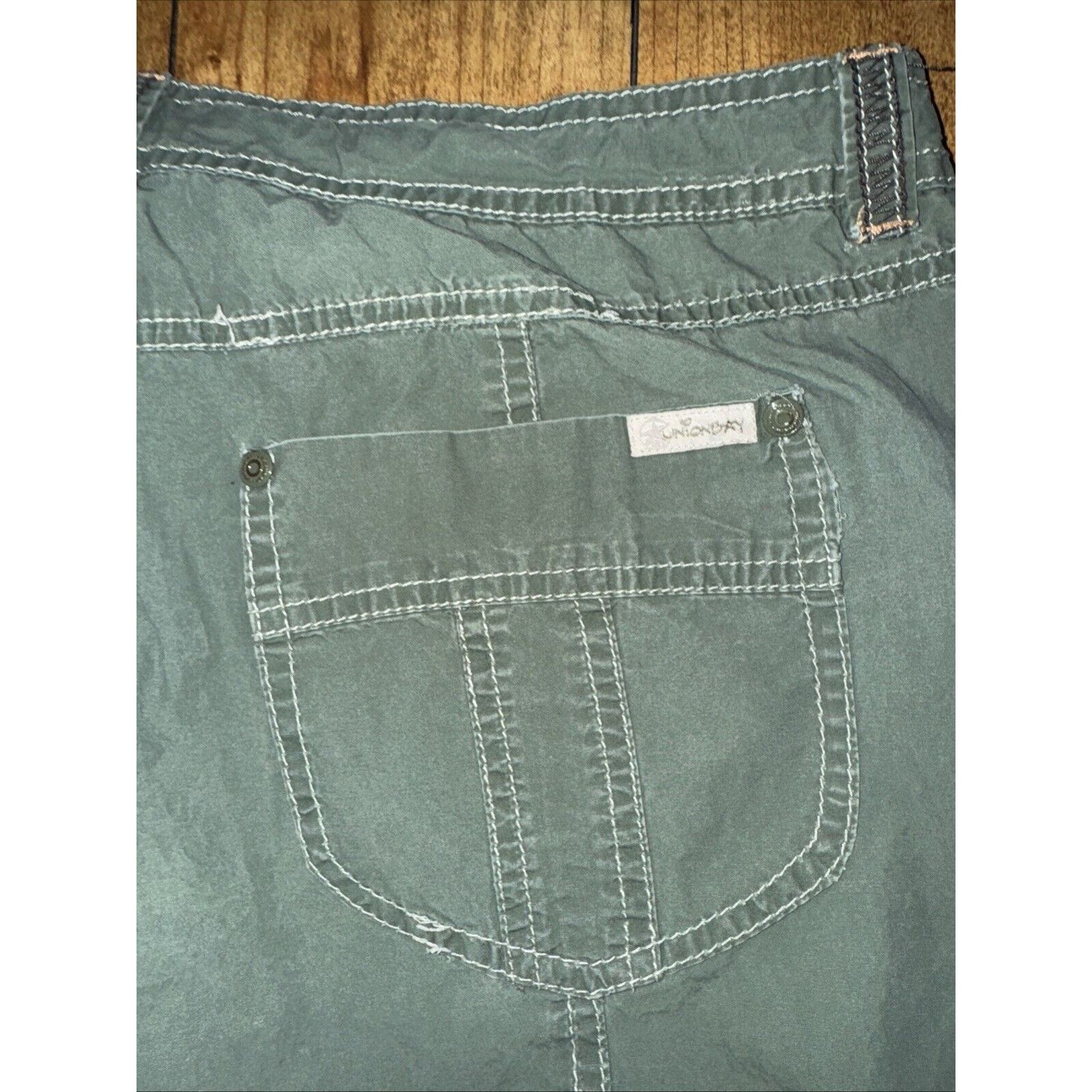 UNIONBAY Vintage Union Bay Capris Pants Green Size 13 Size 36" / US 14 / IT 50 - 7 Thumbnail