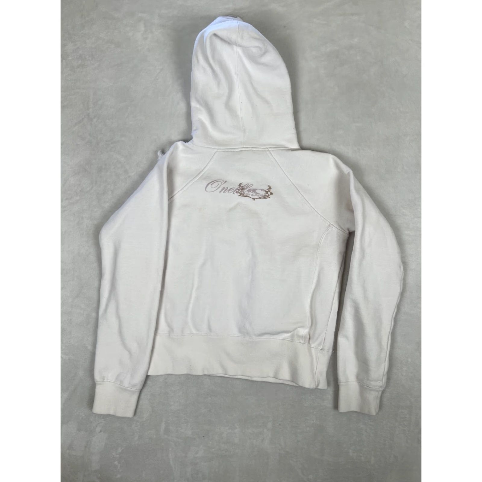 O'Neill VINTAGE O'Neill Hoodie Sweatshirt Womens Size Medium White Hoodie 90s Surf Beach Outdoor Fleece Pullover Sweatshirt Mens Womens Teens Size M / US 6-8 / IT 42-44 - 7 Thumbnail