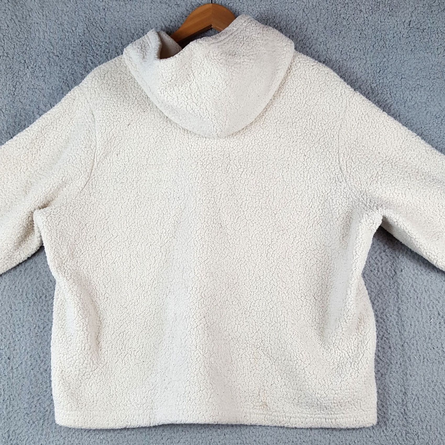 Fila FILA Hoodie Oatmeal Fleece Pile Size 2X Pullover Sweatshirt Hooded Mens 2X Beige 90s Retro Graphic Print Size US XXL / EU 58 / 5 - 4 Thumbnail