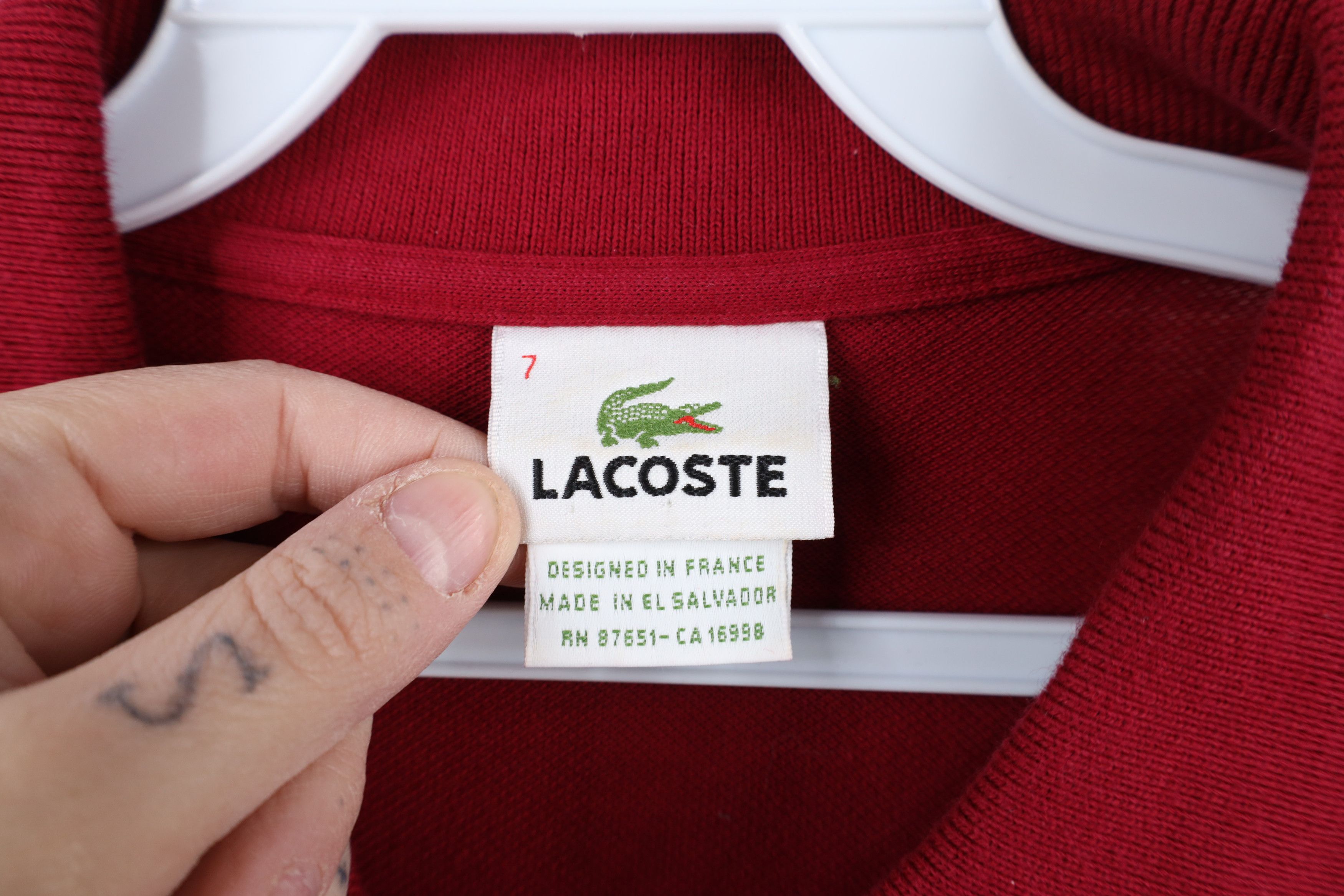 Lacoste × Vintage Lacoste Djokovic US Open Tennis Collared Polo Shirt Red Size US XXL / EU 58 / 5 - 8 Thumbnail