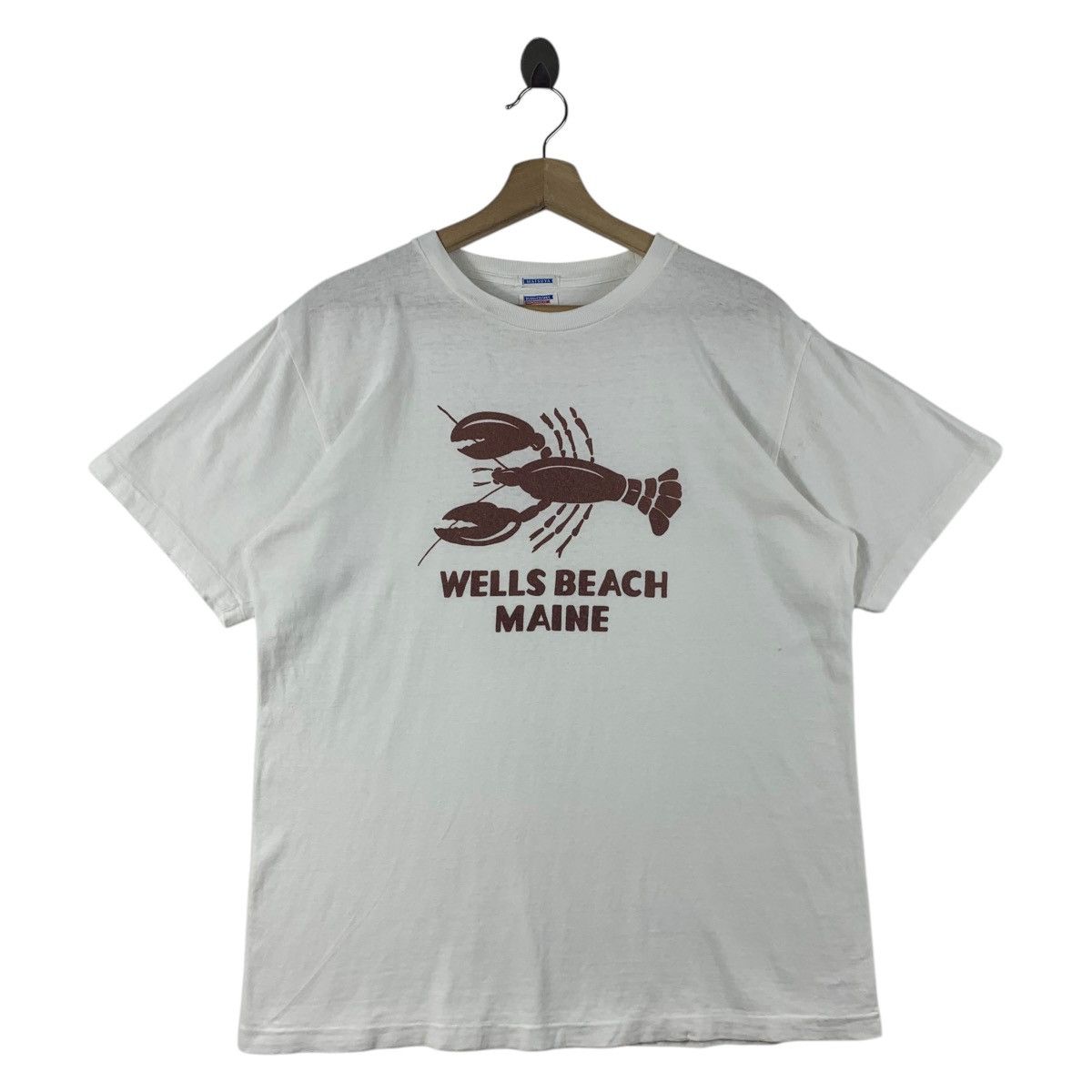 Japanese Brand × Vintage × Warehouse Vintage WAREHOUSE Dubbleworks well beach maine spellout tee Size US L / EU 52-54 / 3 - 1 Thumbnail