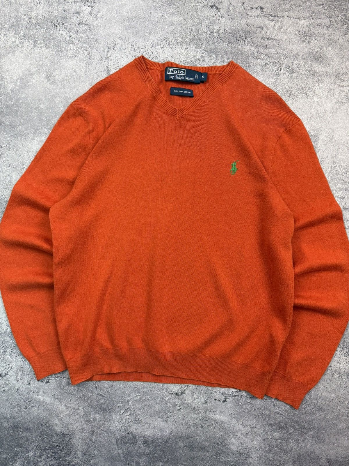 Polo Ralph Lauren Vintage Polo Ralph Lauren Orange Sweater Size US S / EU 44-46 / 1 - 7 Thumbnail
