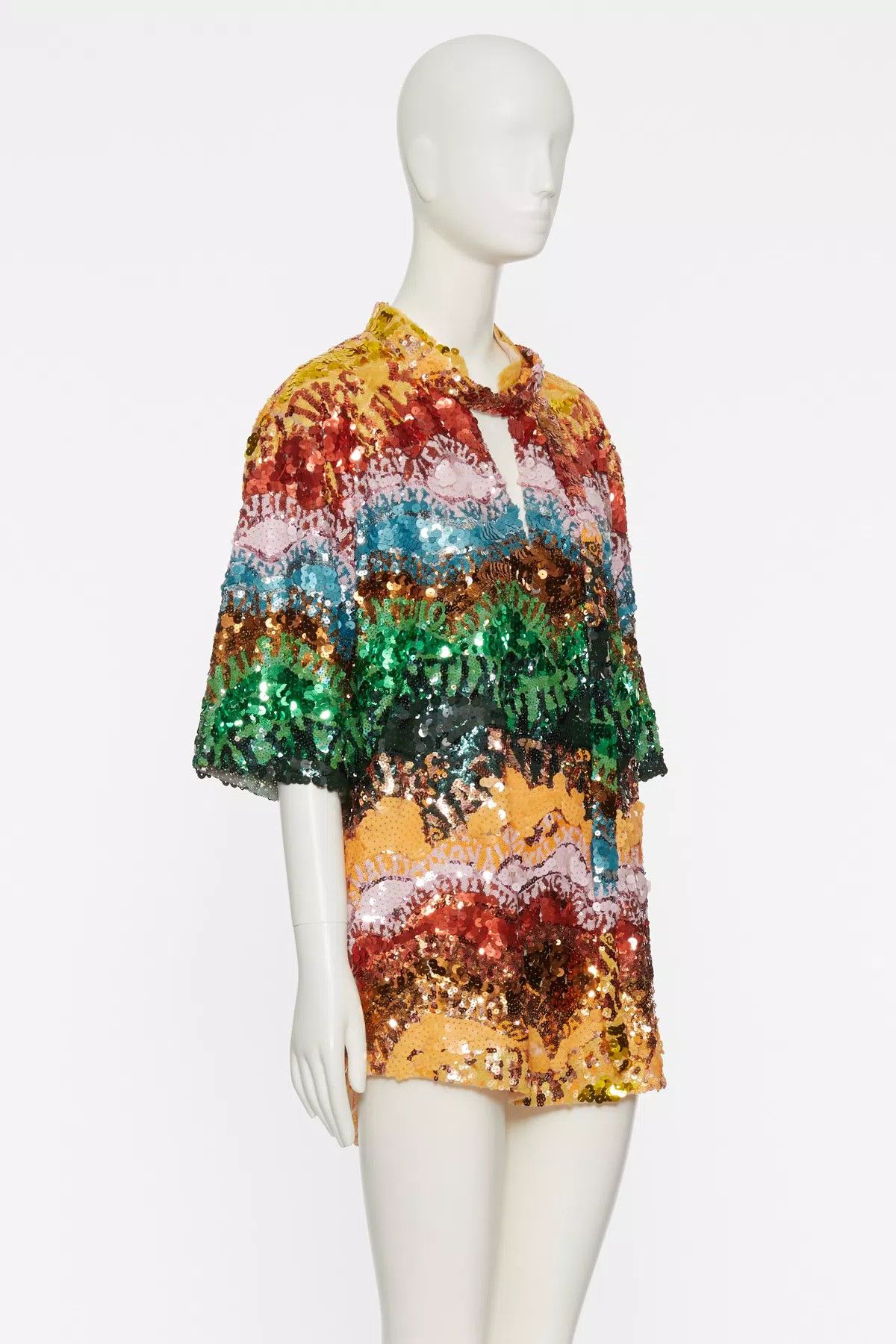 Valentino o1s1wg110925 Mini Dress in Multicolor Size M / US 6-8 / IT 42-44 - 2 Thumbnail