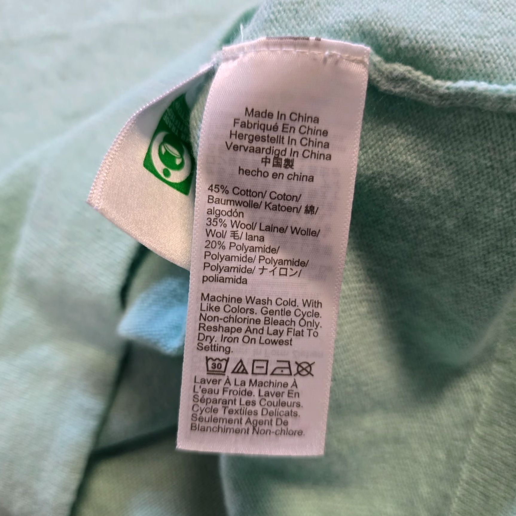 J.Crew J.CREW Sweater Women Size S Green Wool Blend Crew Neck Long Sleeve Casual Pullover Knit Pullover Clothing Ladies Regular Seasonal Classic Size S / US 4 / IT 40 - 7 Thumbnail