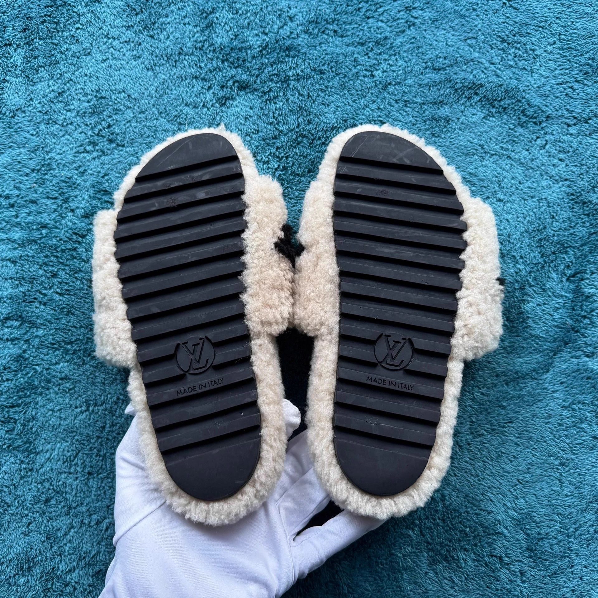 Louis Vuitton lv Paseo Comfort rubber sole flip flops ivory 36 Size US 5 / IT 35 - 5 Thumbnail