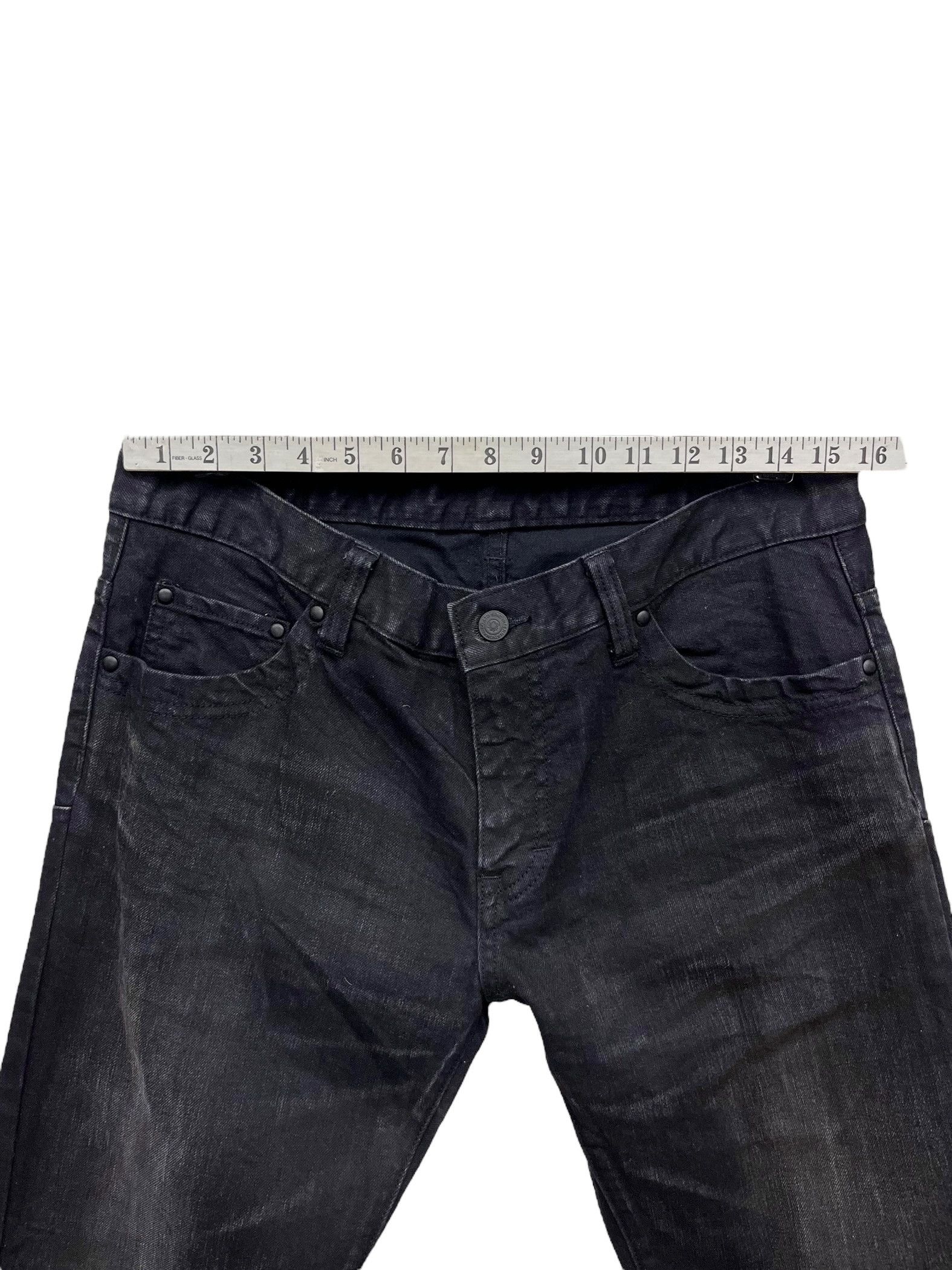 Tornado Mart 🔥Vintage TORNADO MART JAPAN Black Clawmark Slim Fit Denim Size US 31 - 10 Thumbnail