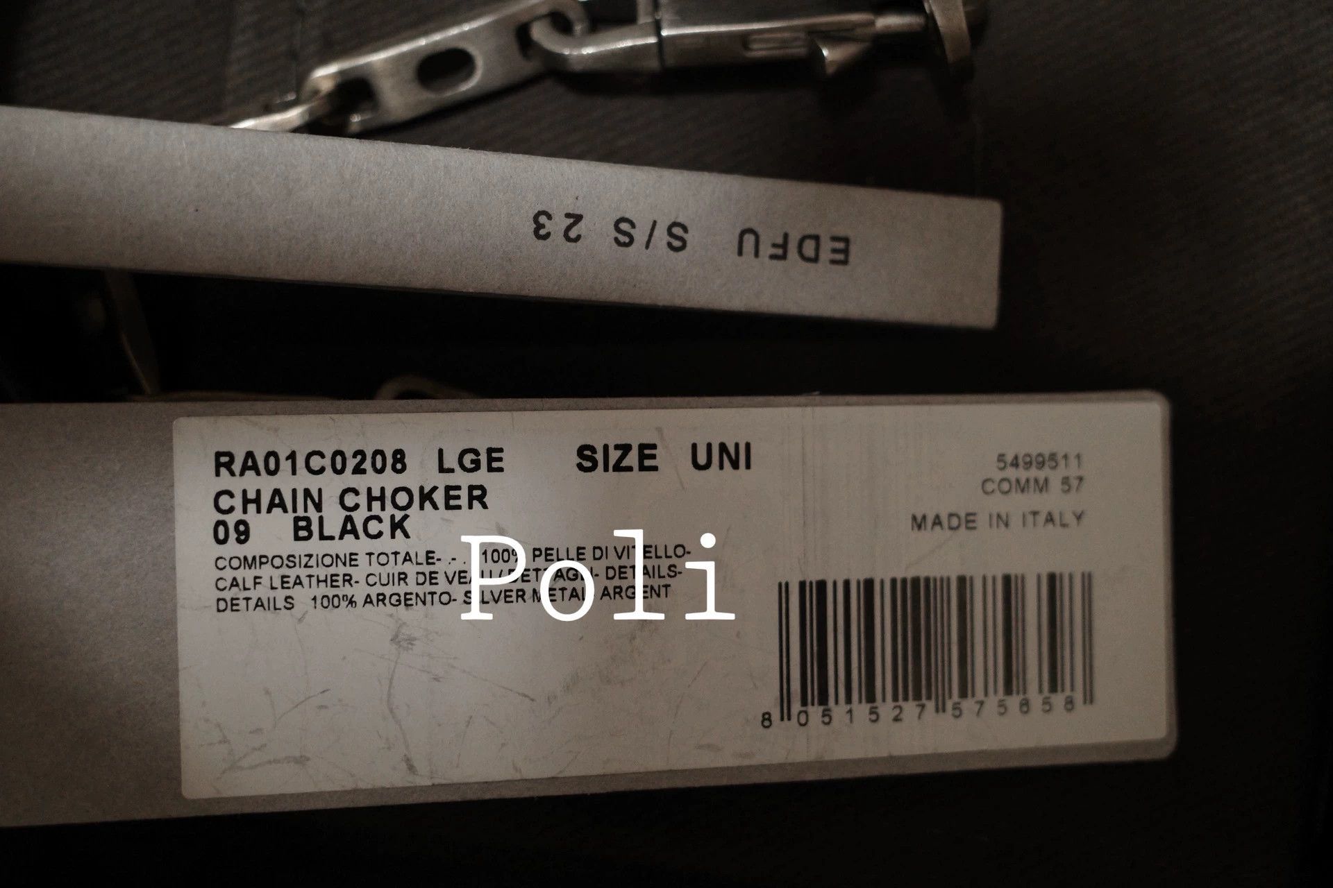 Rick Owens RICK OWENS Silver Leather Necklace Size ONE SIZE - 5 Thumbnail