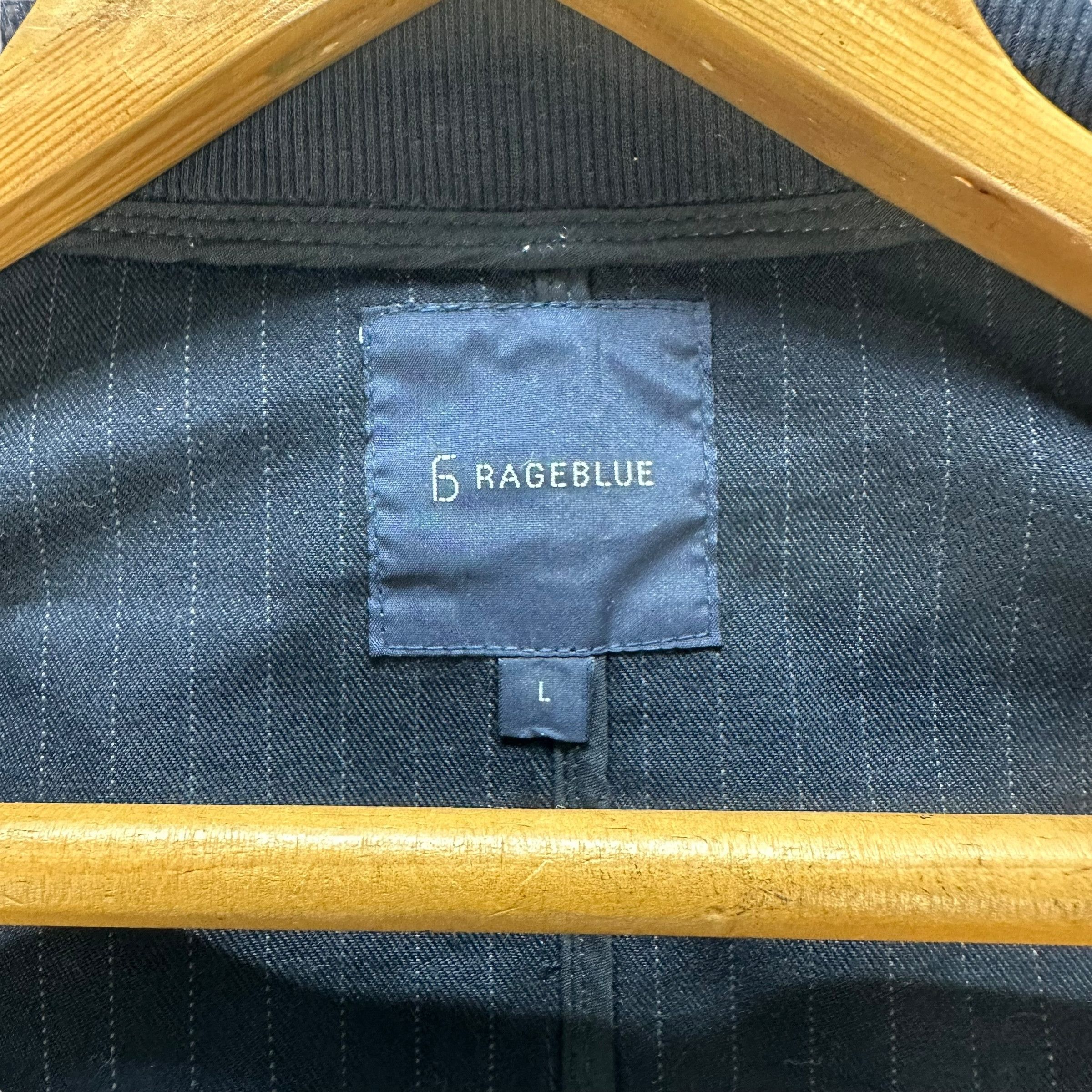 Japanese Brand 6 Rageblue Striped Bomber Jacket #9188-67 Size US L / EU 52-54 / 3 - 8 Thumbnail