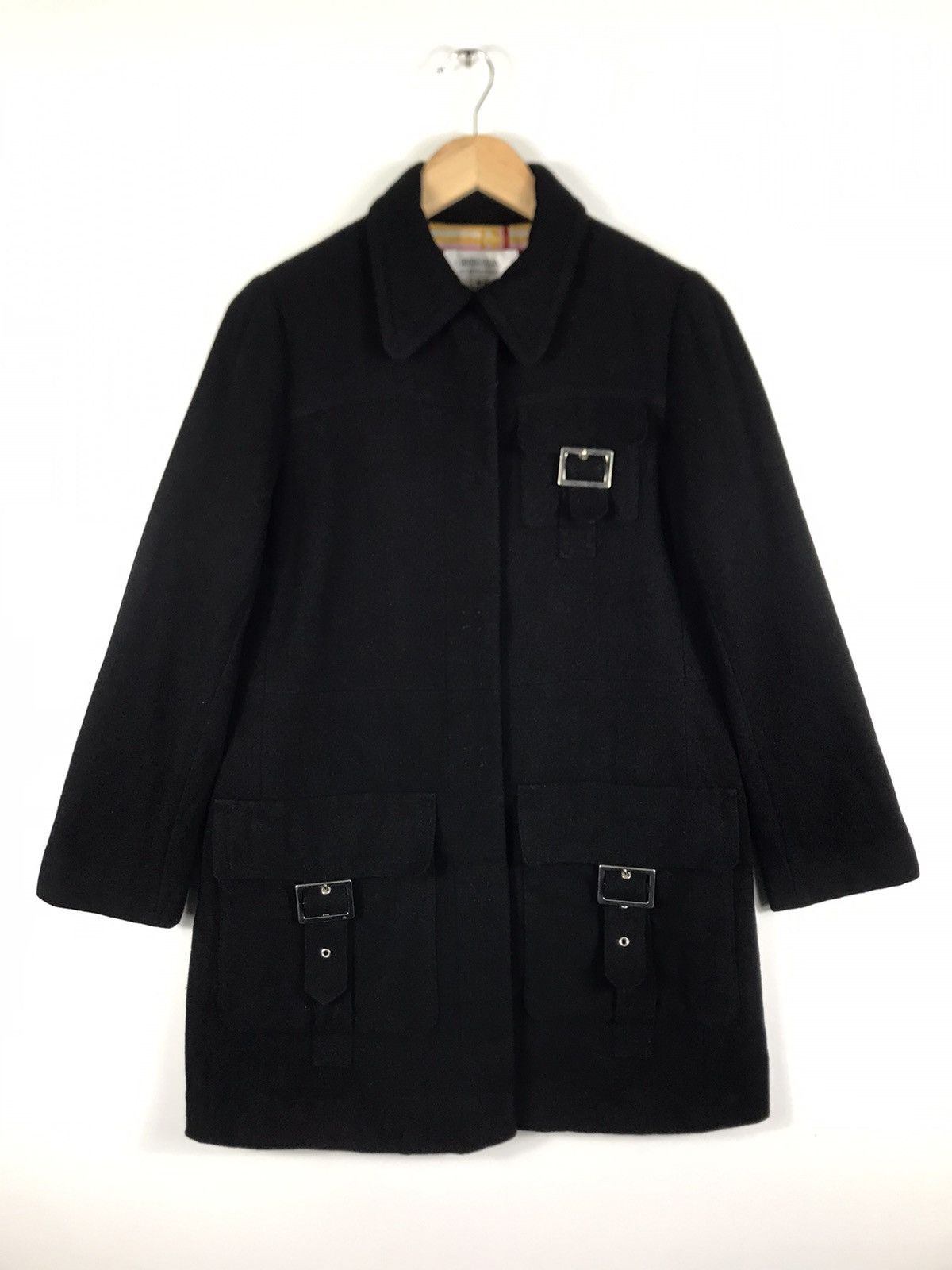 Designer × Sonia Rykiel 🔥Sonia Rykiel Wool Bondage Long Jacket Size S / US 4 / IT 40 - 1 Thumbnail