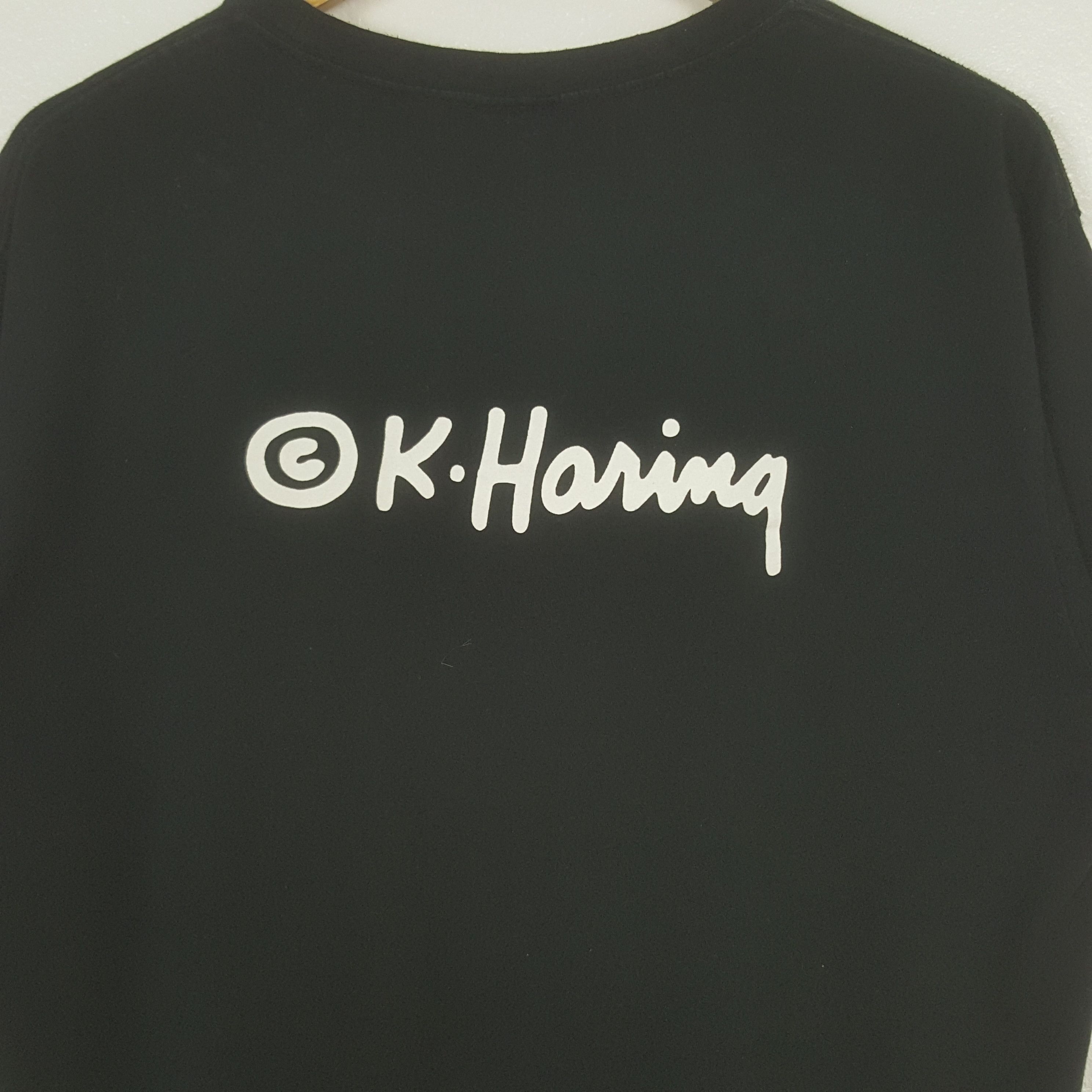 Keith Haring Vintage Sos Keith Haring Artist Tshirt C312N1 Size US XL / EU 56 / 4 - 4 Thumbnail