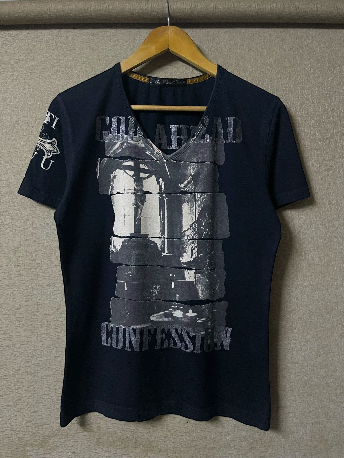 Japanese Brand Japan GOD AHEAD CONFESSION Grunge Style Tshirt Size US M / EU 48-50 / 2 - 1 Thumbnail