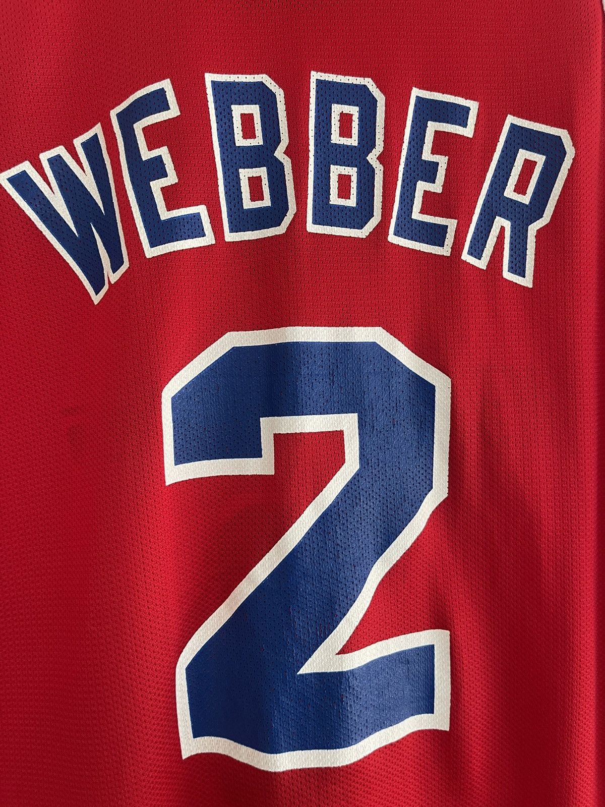 Champion × NBA Vintage Champion Chris Webber NBA Bullets Jersey Size US L / EU 52-54 / 3 - 4 Thumbnail