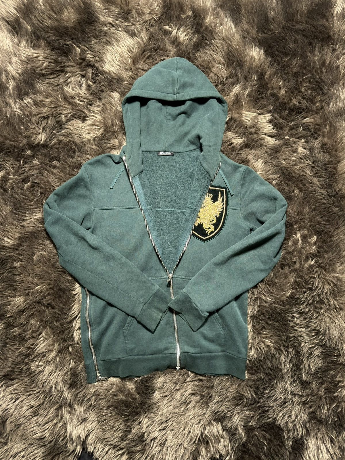 Balmain Crest Hoodie Size US L / EU 52-54 / 3 - 2 Thumbnail