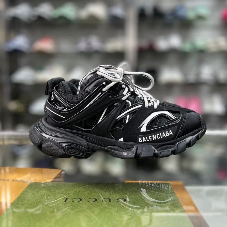 Balenciaga Balenciaga Track Sneakers Black and White-2505 Size US 4.5 / IT 34.5 - 3 Thumbnail