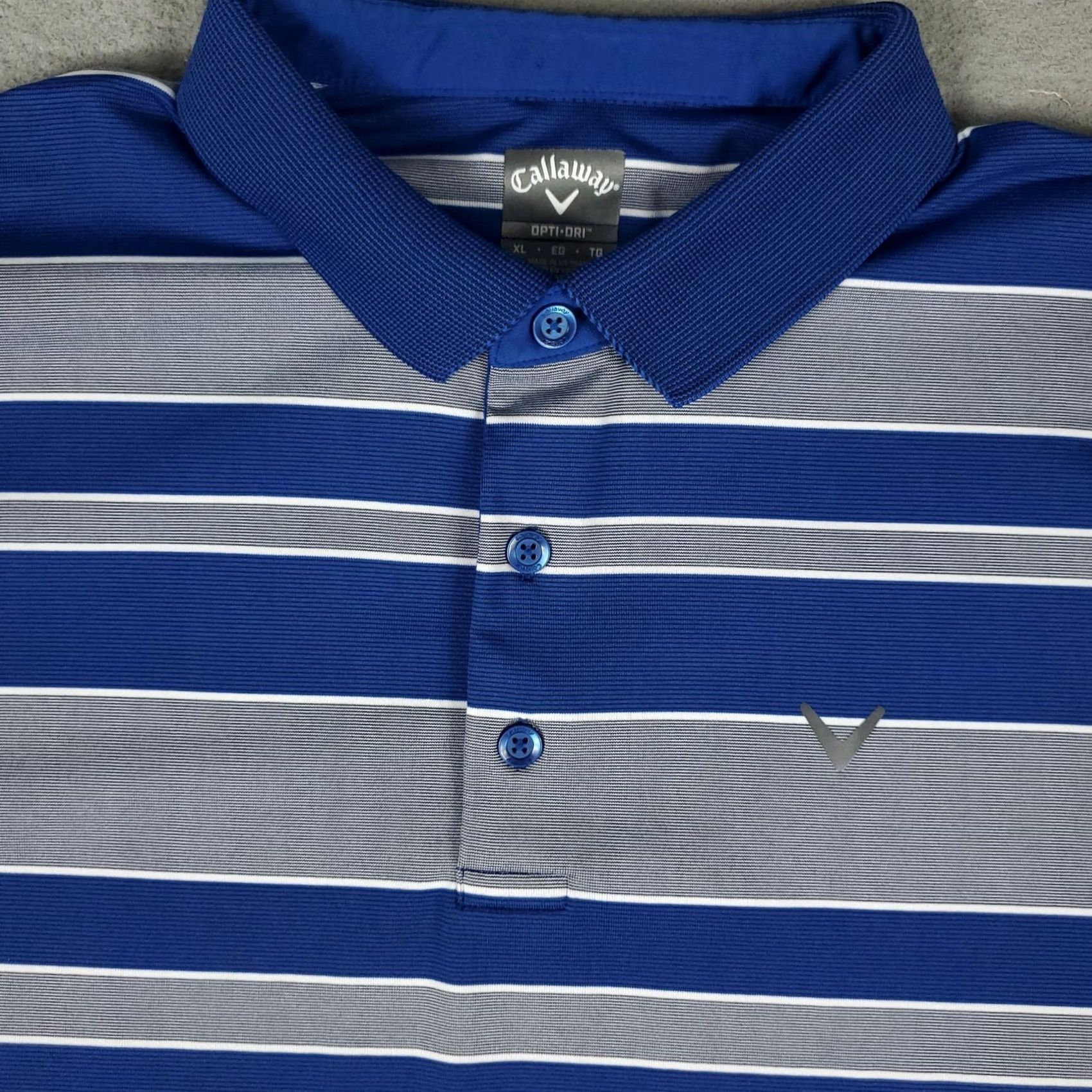 Callaway Callaway Polo Shirt Mens XL Blue Striped Short Sleeve Golf Casual Polo Shirt Mens XL Blue Striped Size US XL / EU 56 / 4 - 2 Thumbnail