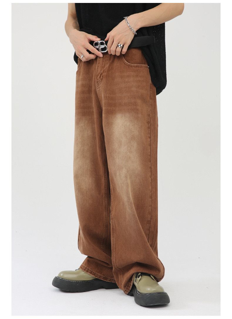 Japanese Brand × Jean Vintage Brown Washed Loose Straight Casual Jeans Size US 32 / EU 48 - 3 Thumbnail
