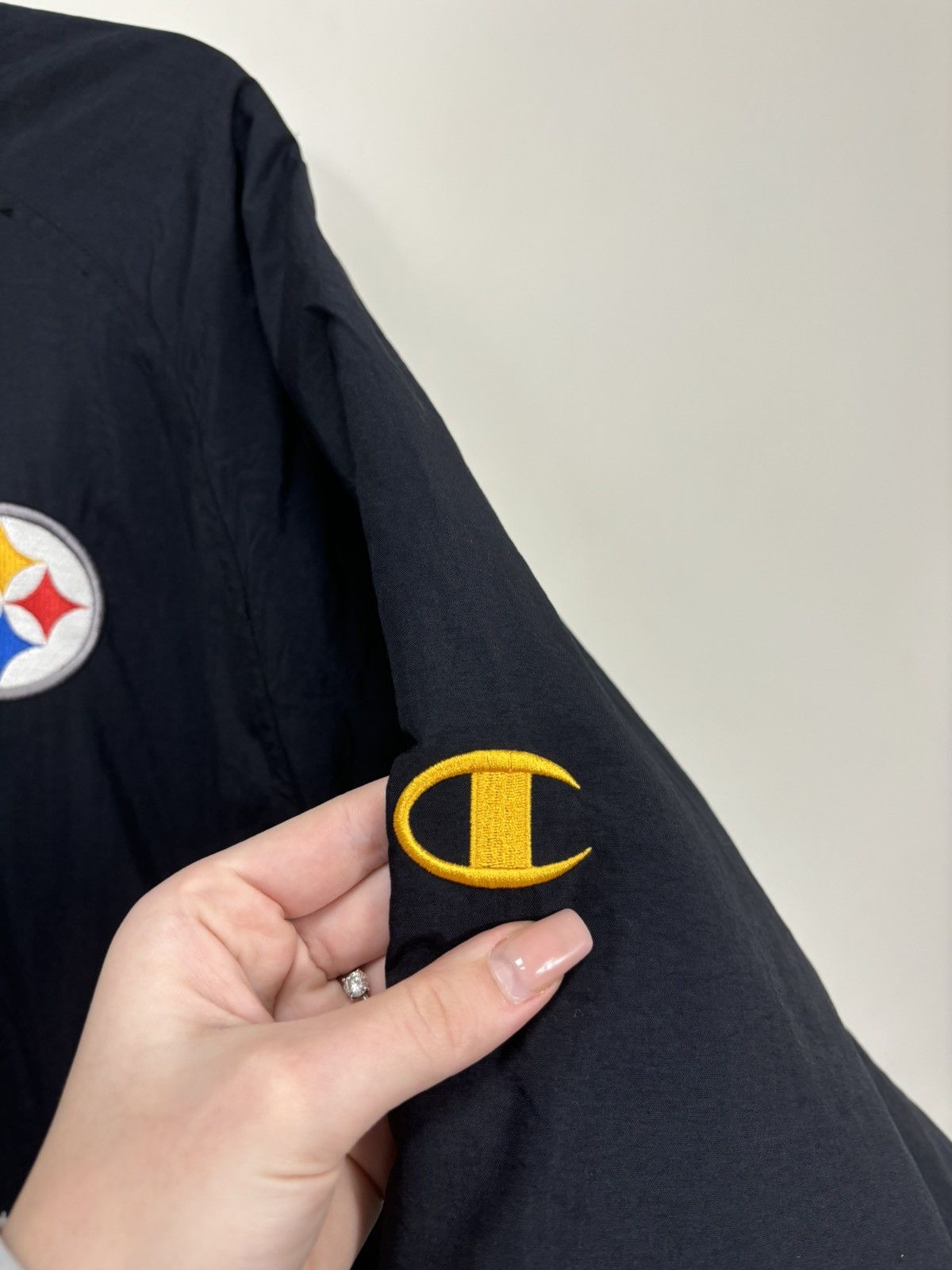Champion Vintage 90s Champion Pittsburgh Steelers Big Logo NFL Jacket Size US L / EU 52-54 / 3 - 8 Thumbnail