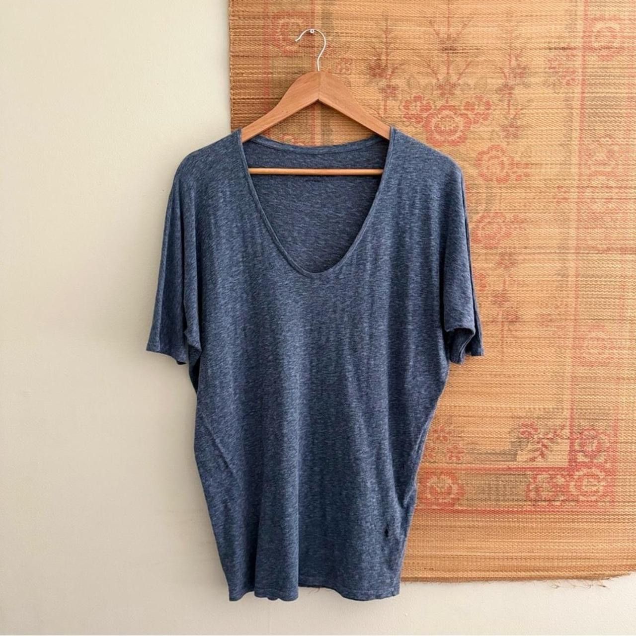 Zadig & Voltaire Zadig & Voltaire V Scoop Neck Tee Shirt Size US S / EU 44-46 / 1 - 1 Thumbnail