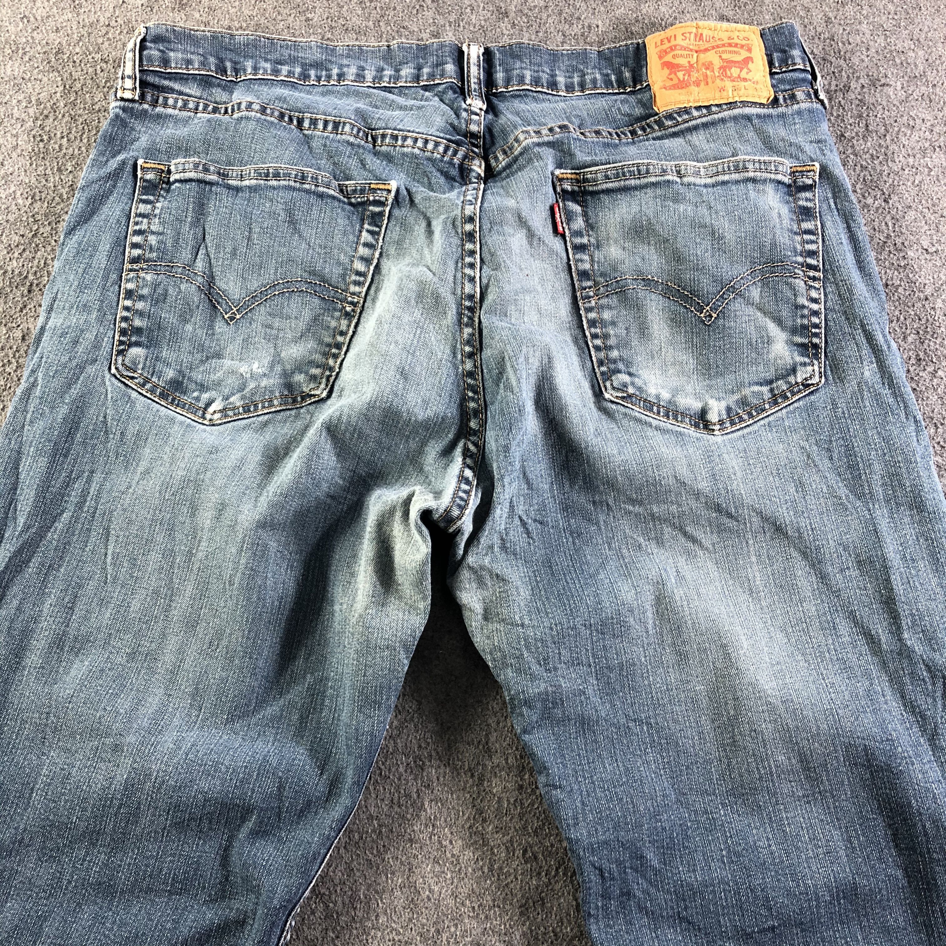 Levi's Vintage Blue Wash Levis 559 Jeans-J4199 Size US 36 / EU 52 - 4 Thumbnail