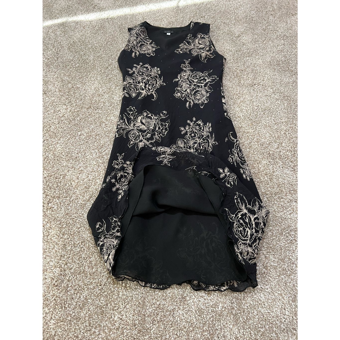 Other Lapis women Dress Silk Black Floral size S Size S / US 4 / IT 40 - 7 Thumbnail