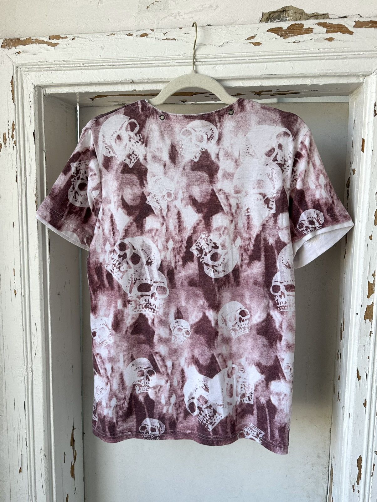 If Six Was Nine × Japanese Brand × Vintage Vintage Printed Skull Zip T-shirt Size US S / EU 44-46 / 1 - 4 Thumbnail