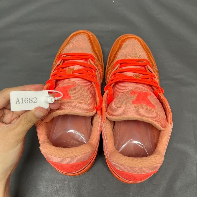 Louis Vuitton Virgil x LOUIS VUITTON Trainer Sneakers in Orange -2508 Size US 7 / EU 40 - 9 Thumbnail
