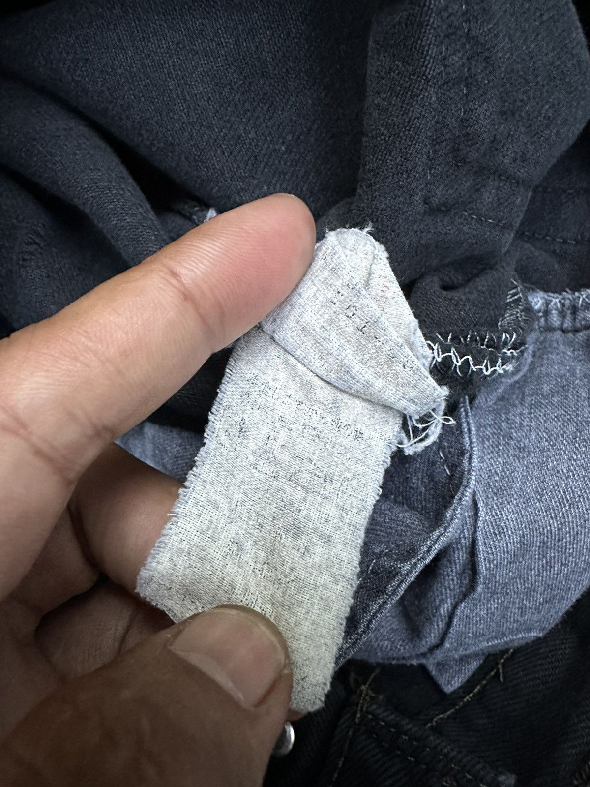 Levi's Levis 501 Made in Usa Super Black Distressed Denim 30x29 D15 Size US 30 / EU 46 - 14 Thumbnail