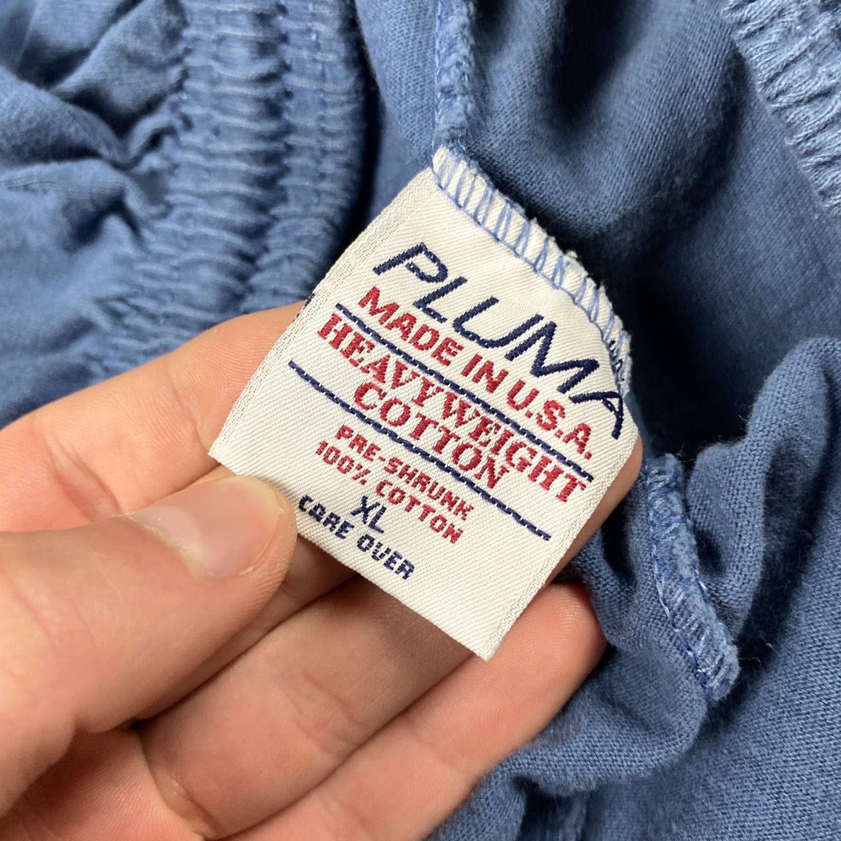 Vintage VINTAGE PLUMA ATHLETIC COTTON SHORTS XL BLUE HEAVYWEIGHT POCKETED MENS USA SPORTS Size US 36 / EU 52 - 4 Thumbnail