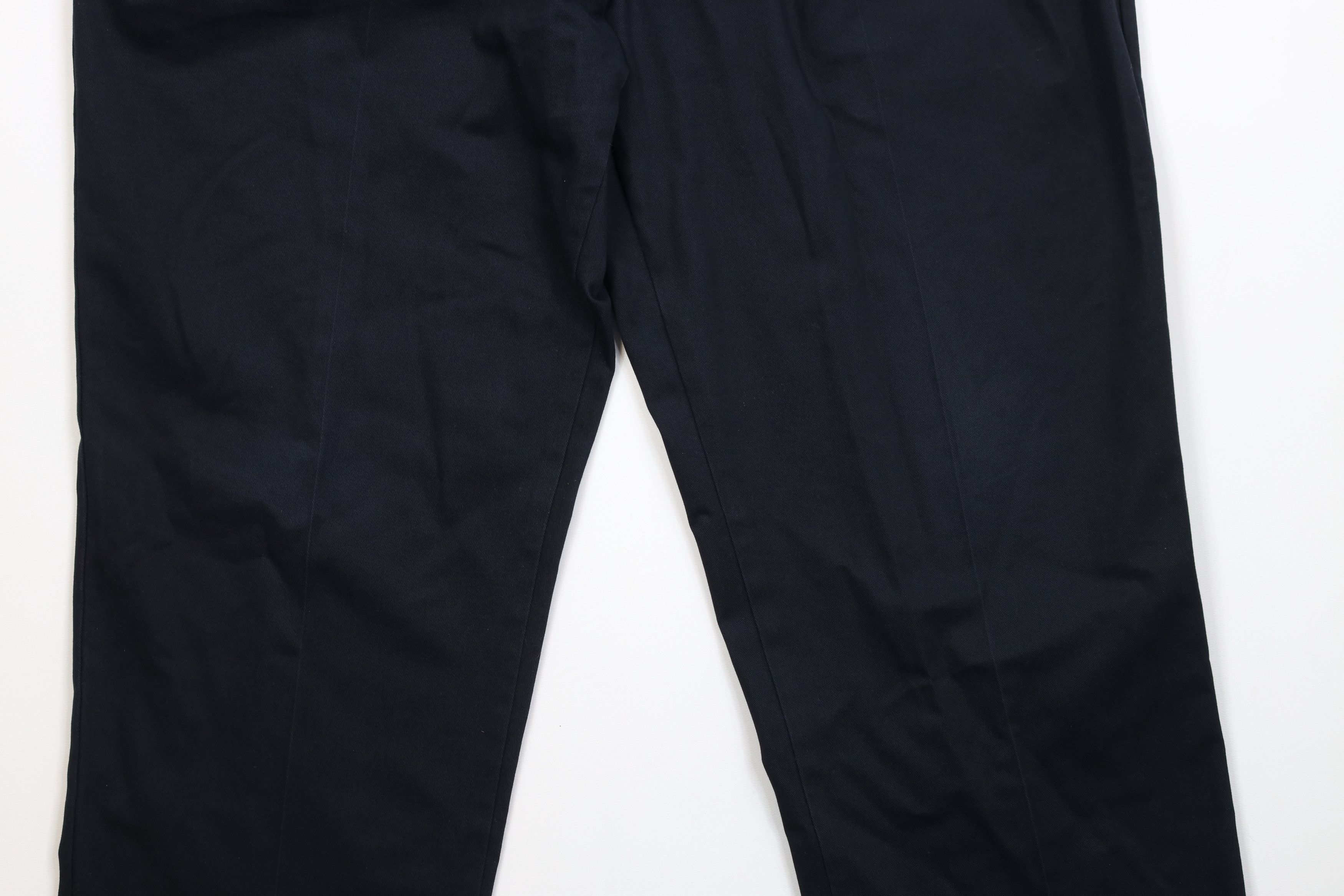 Lands' End Vintage Lands End Wide Leg Chino Pants Trousers Navy Blue Size US 38 / EU 54 - 4 Thumbnail
