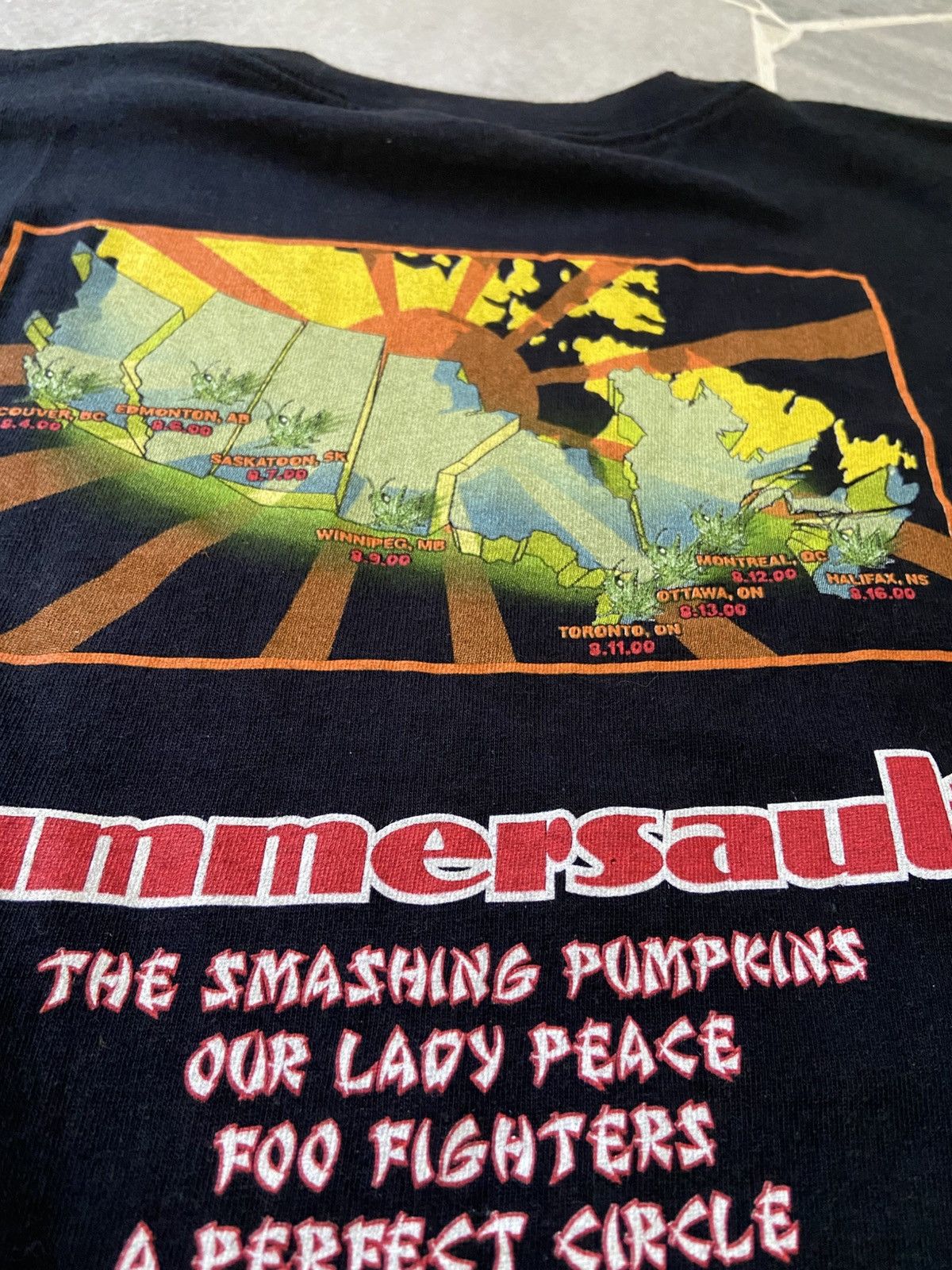 Band Tees 2000s The Smashing Pumpkins Summersault Tour Tee Size US L / EU 52-54 / 3 - 8 Thumbnail