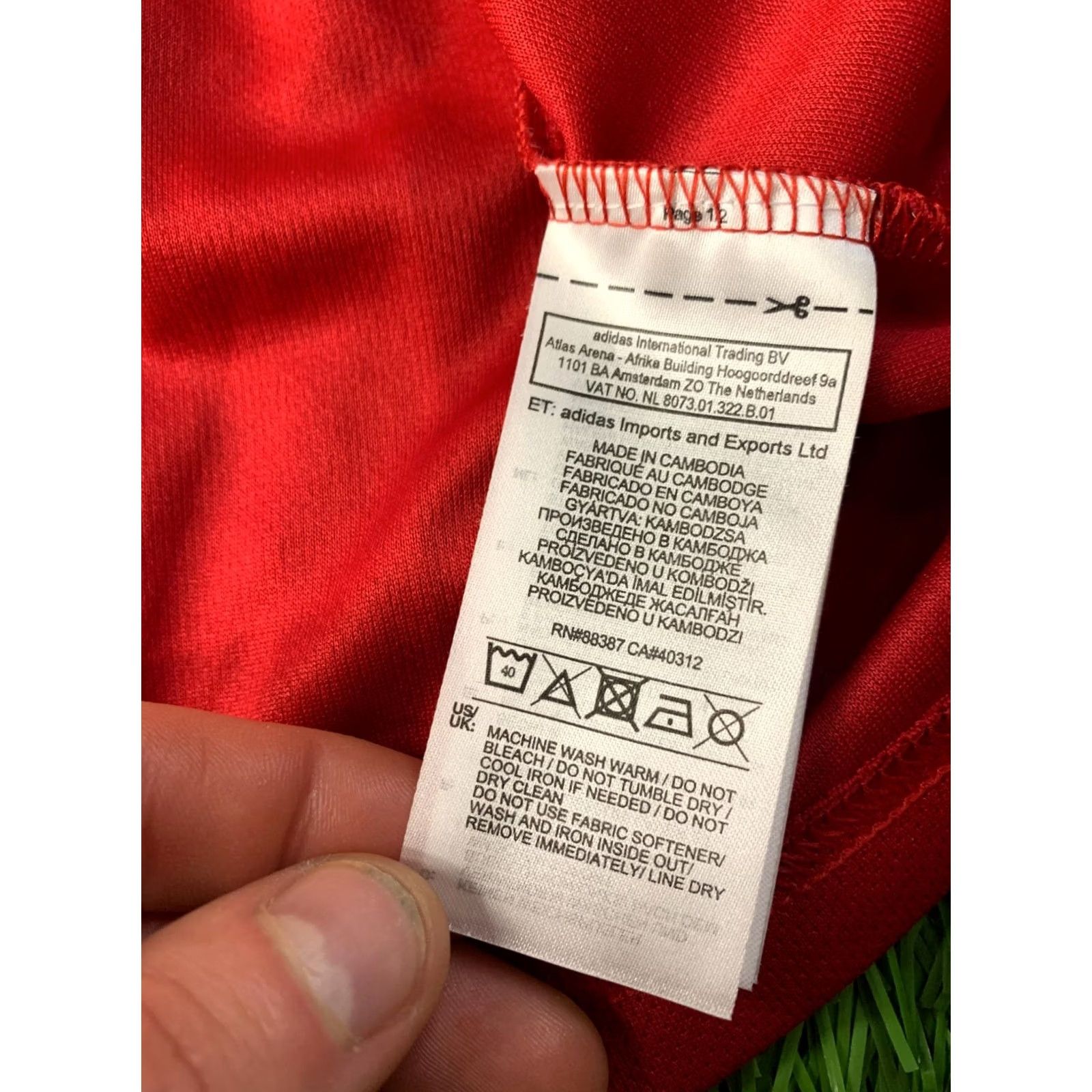 Adidas ADIDAS PERFORMANCE FOOTBALL SHIRT XL Red and White Estro 2019 Mens T-Shirt Size US XL / EU 56 / 4 - 6 Thumbnail