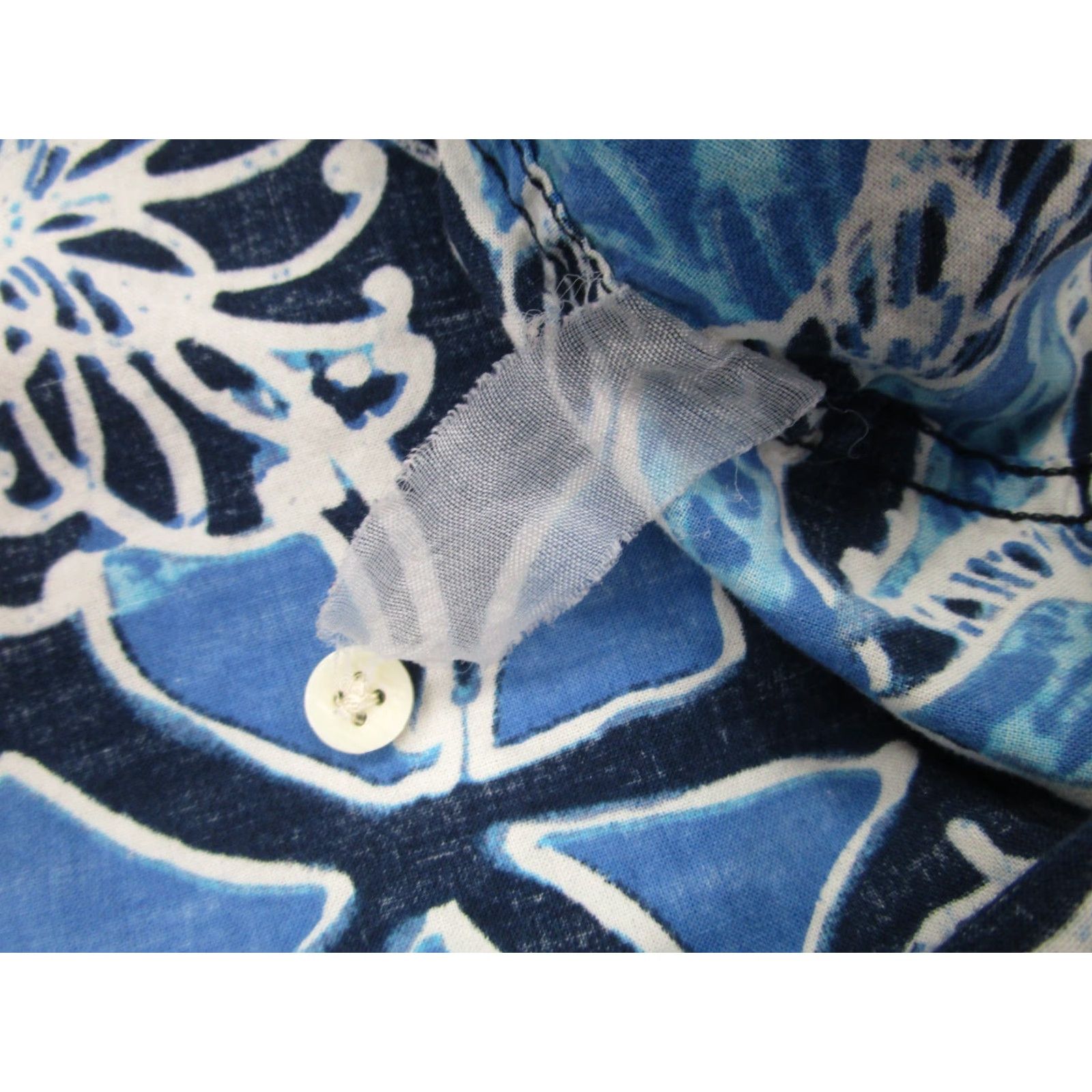 Izod VINTAGE Izod Shirt Mens XL Blue Floral Classic Hawaiian Short Sleeve Camp Button Front Size US XL / EU 56 / 4 - 5 Thumbnail
